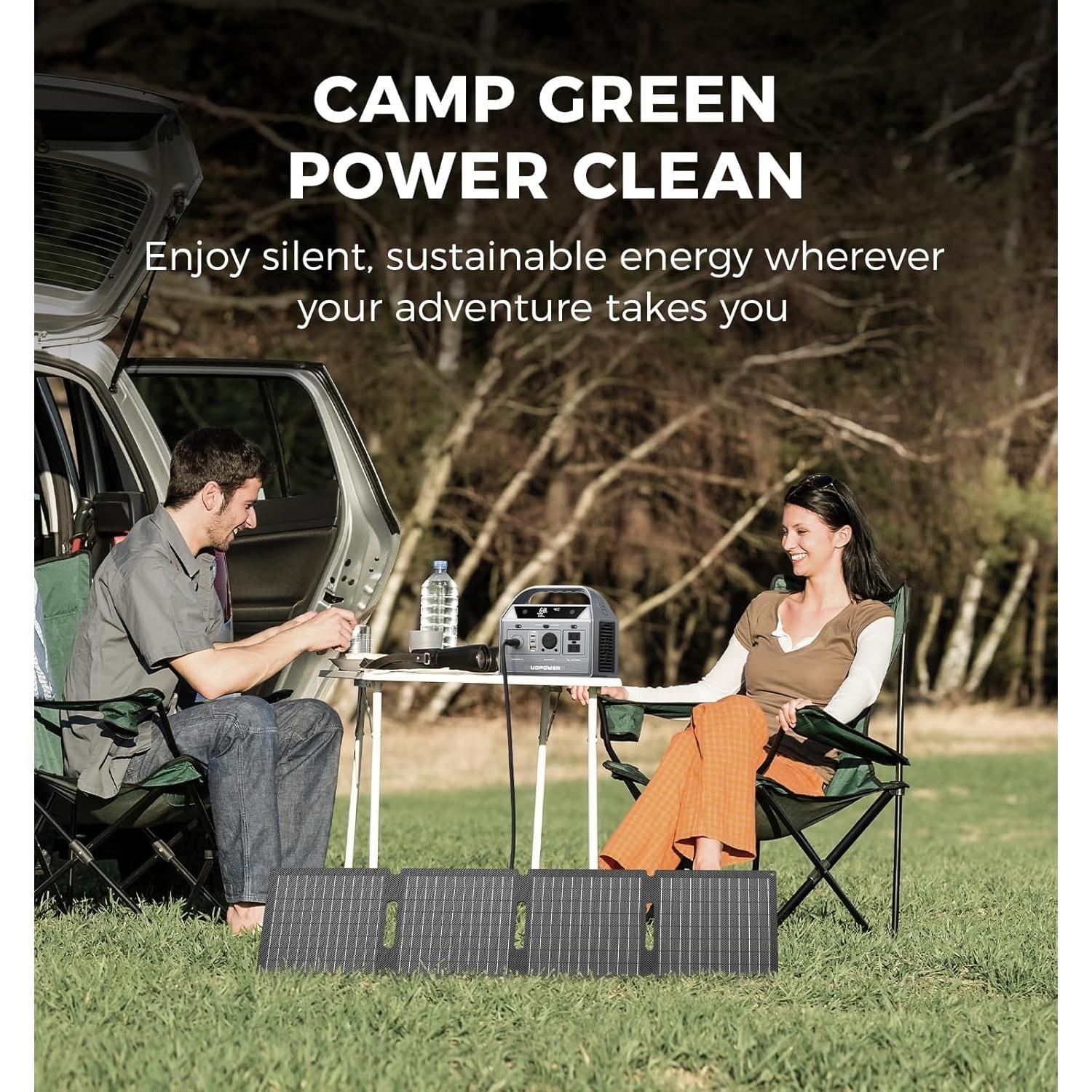 Generador Solar Portátil UDPOWER C400 + Panel Solar 40W