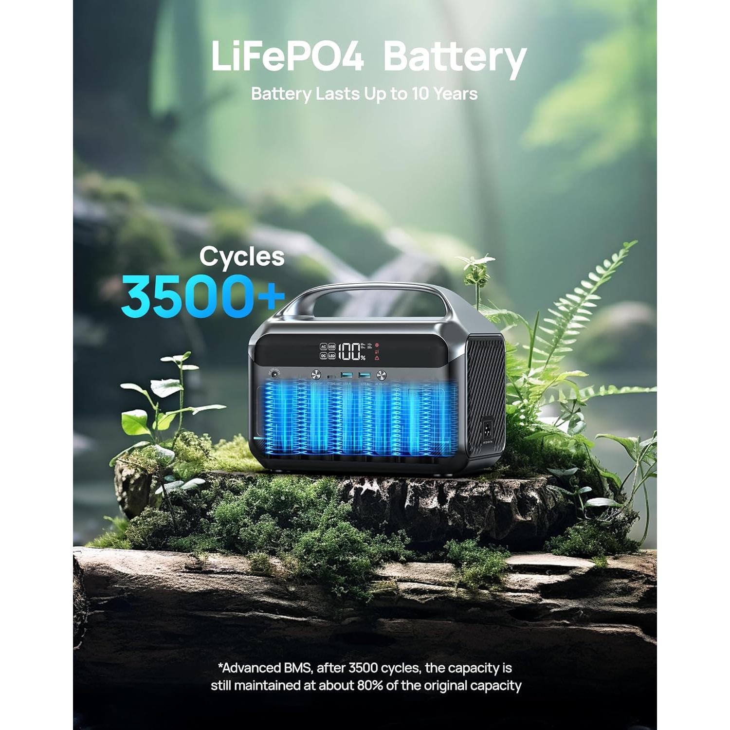 Estación de Energía Portátil DARAN 350W 288Wh Batería LiFePO4