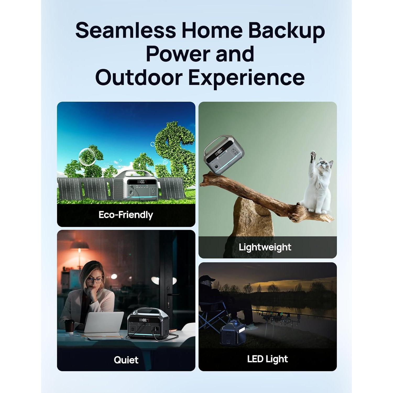 Estación de Energía Portátil DARAN 350W 288Wh Batería LiFePO4