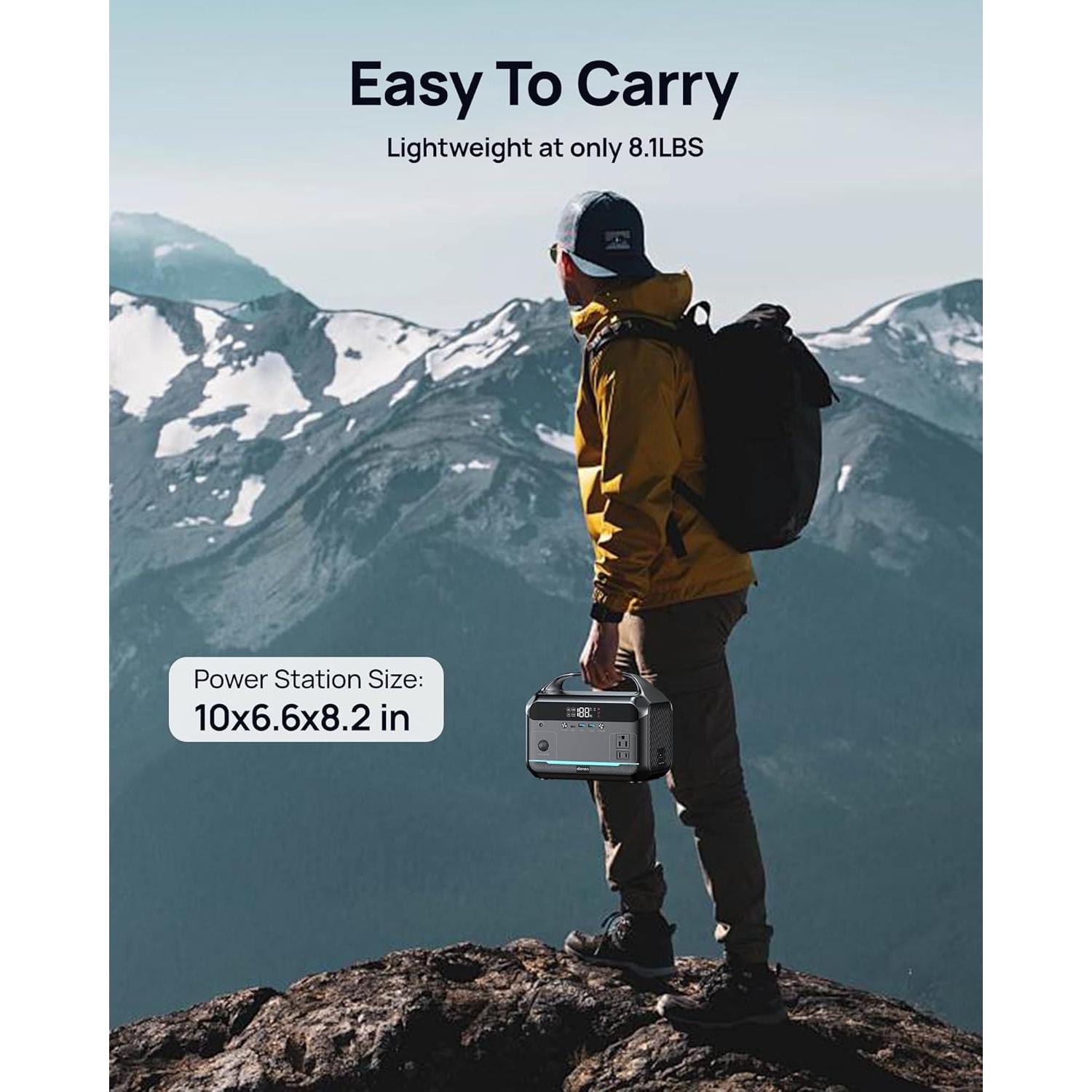 Estación de Energía Portátil DARAN 350W 288Wh Batería LiFePO4