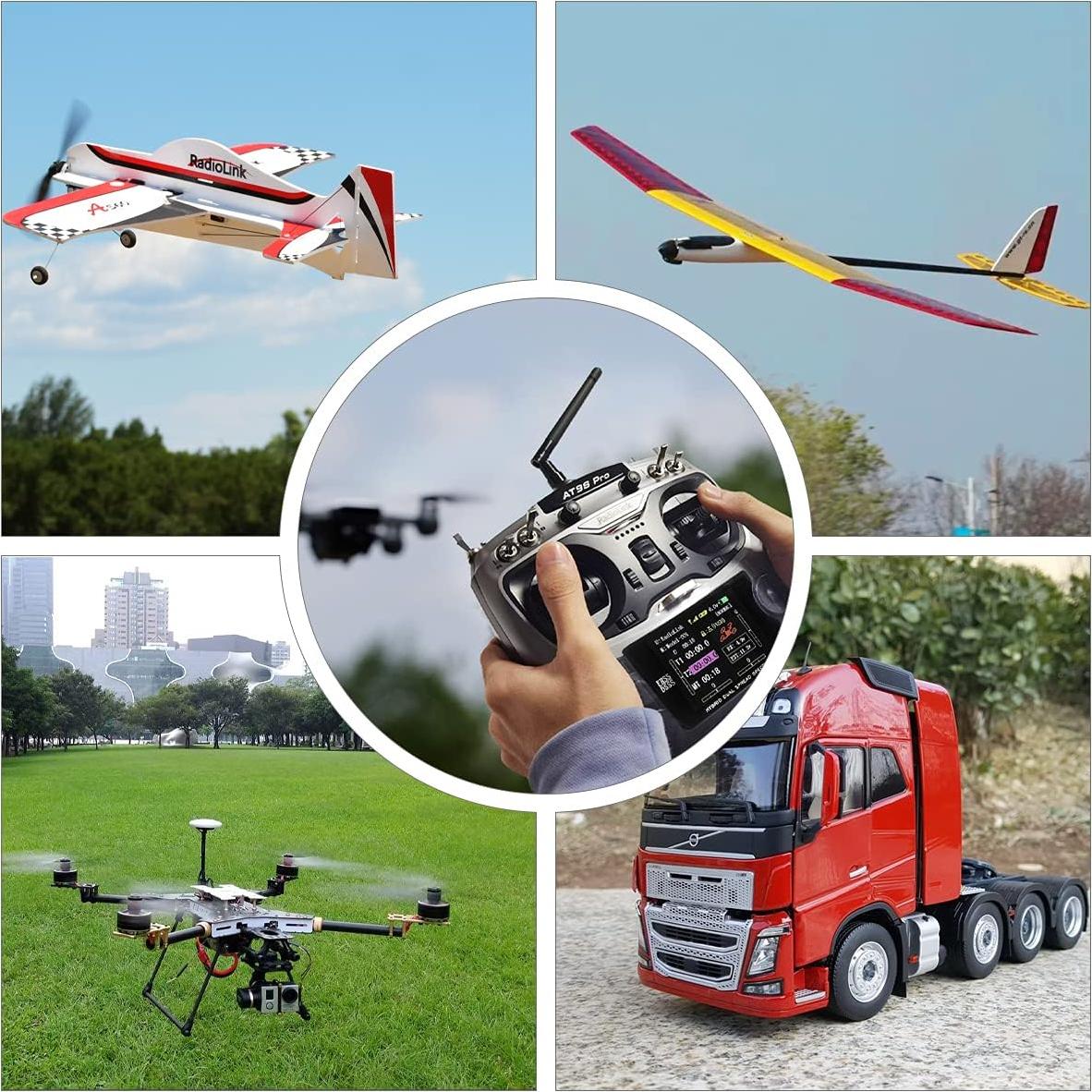 Transmisor y Receptor Radiolink AT9S Pro 10/12 Canales 3400m