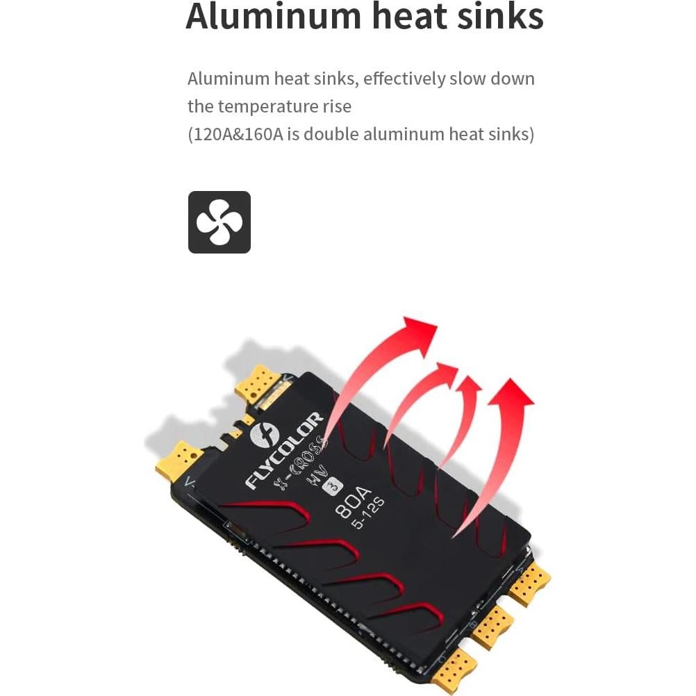Controlador de Velocidad X-Cross HV3 80A para Dron FPV