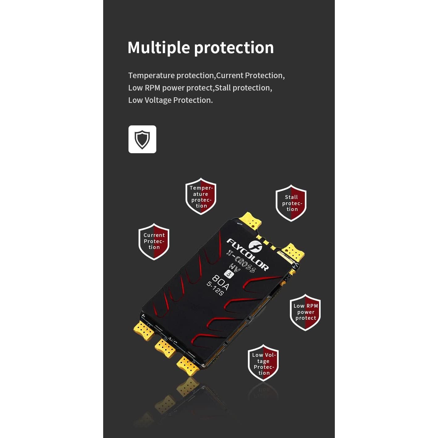 Controlador de Velocidad X-Cross HV3 80A para Dron FPV