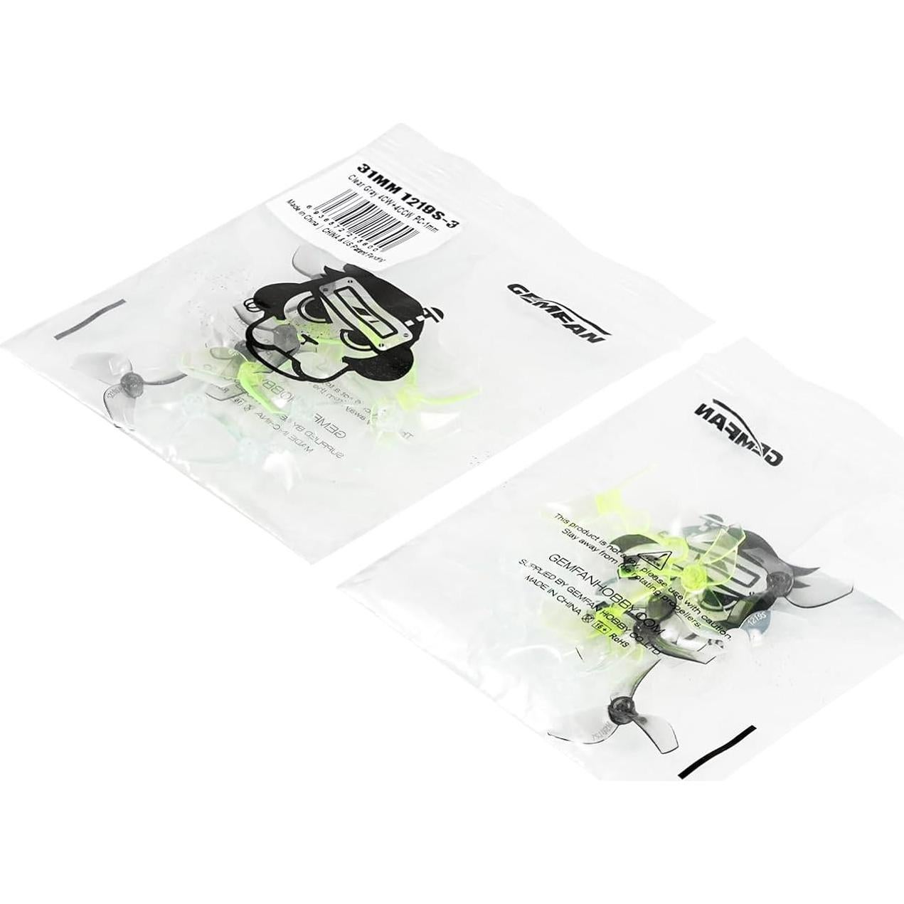 Hélices Gemfan 1219S 3 Palas BETAFPV 16pcs 1.0mm Eje