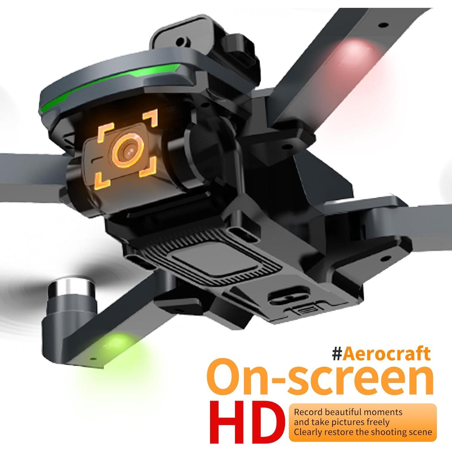 Dron GPS EcuFlyAi S197 con Pantalla 4.5" y 2 Baterías