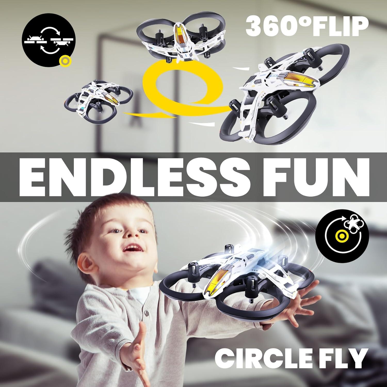 Dron HISINGY MACH 500 para Niños con Luz LED y 3 Velocidades