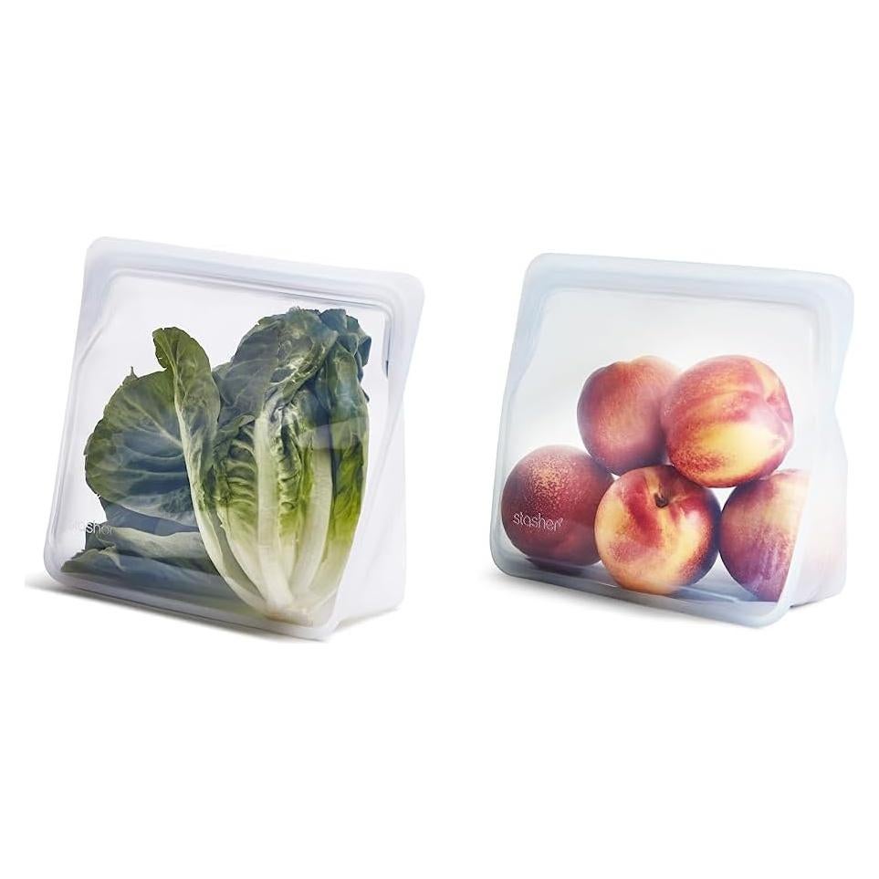 Bolsas de Almacenamiento de Silicona Stasher Mega y Mediana