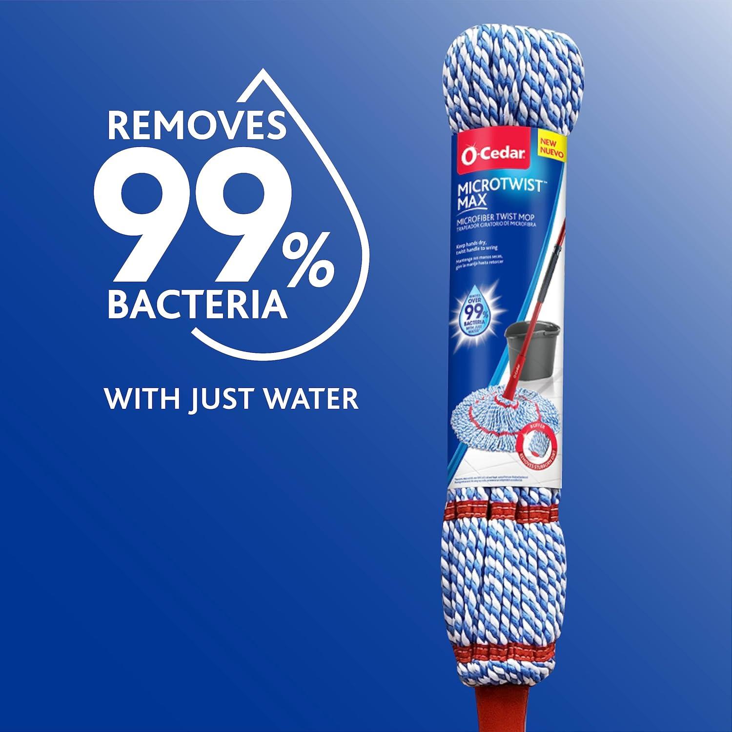 Mop O-Cedar MicroTwist MAX con 1 Recarga Extra 45.72 cm