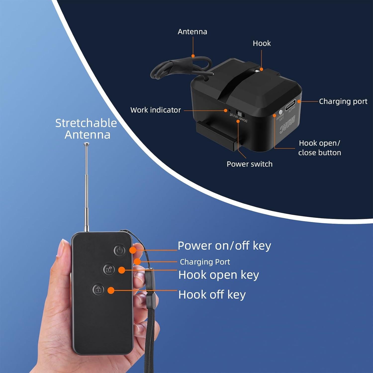 Sistema de Lanzamiento de Carga BRDRC para Drones - 1kg