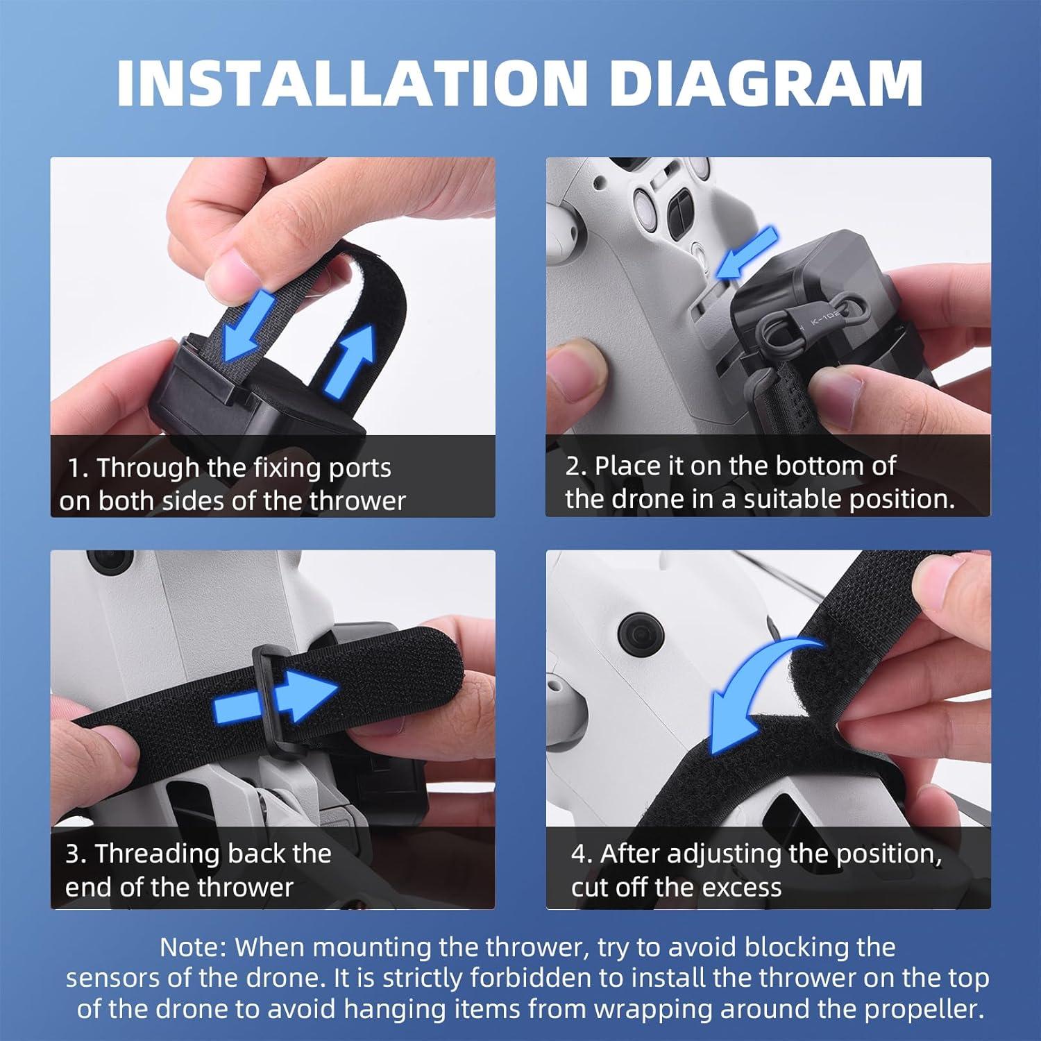 Sistema de Lanzamiento de Carga BRDRC para Drones - 1kg