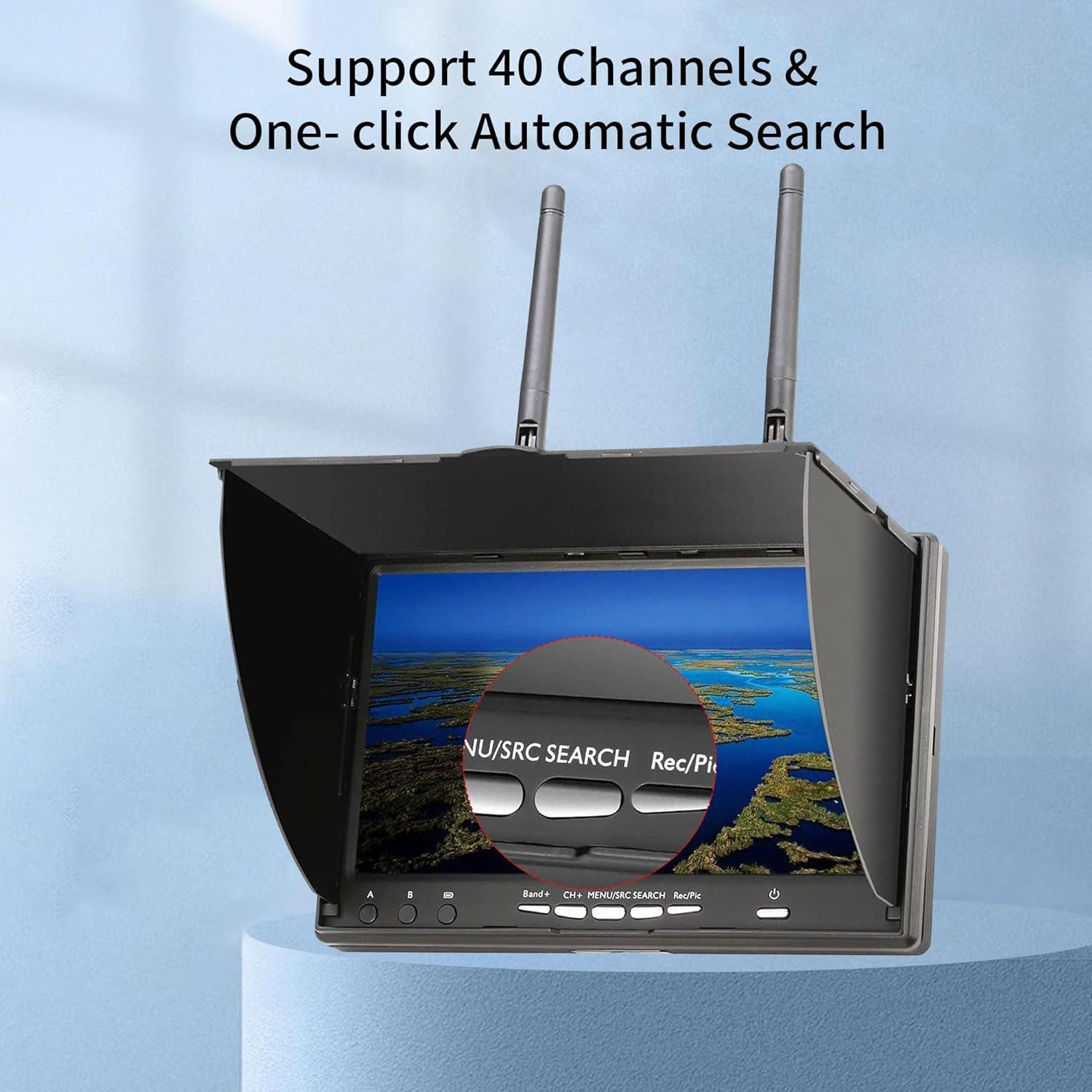 Monitor Portátil FPV Speedy Bee 7" LCD 800x480 con DVR