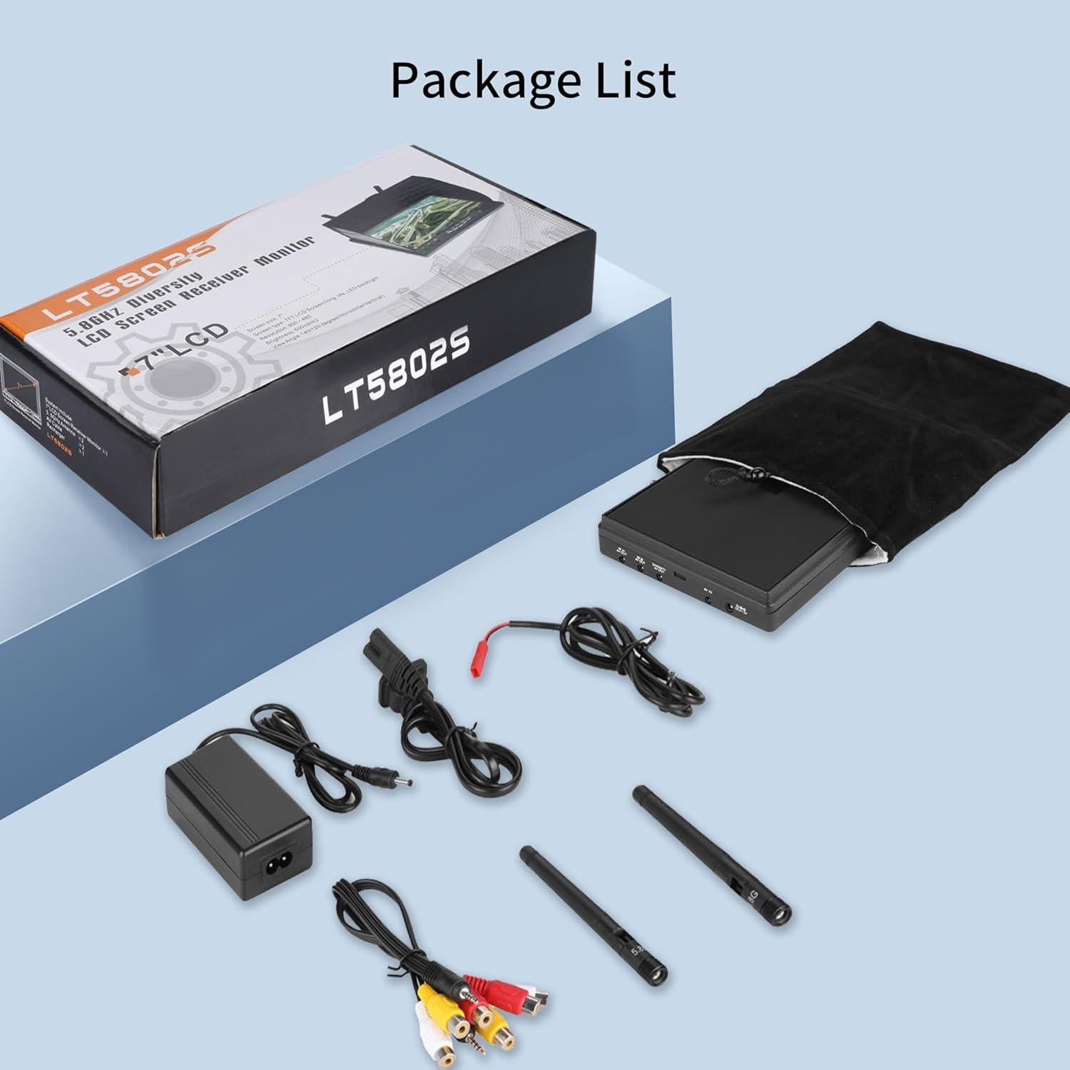 Monitor Portátil FPV Speedy Bee 7" LCD 800x480 con DVR