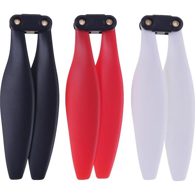 Hélices Plegables para Drone HS720 HS720E - 12 Pcs en Rojo, Blanco y Negro