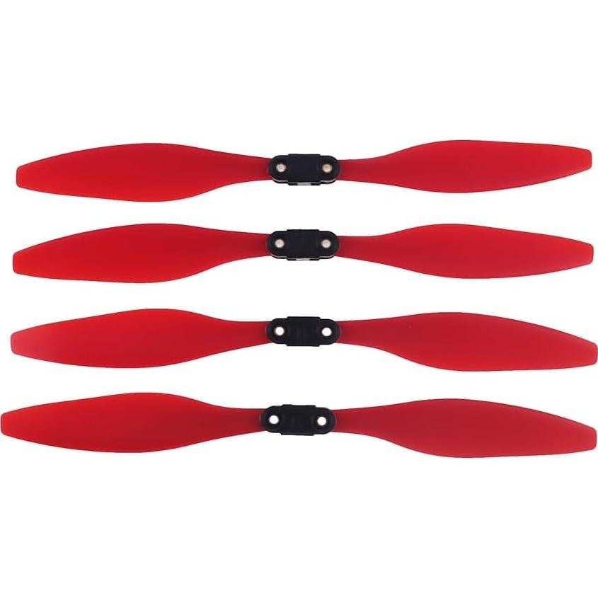 Hélices Plegables para Drone HS720 HS720E - 12 Pcs en Rojo, Blanco y Negro