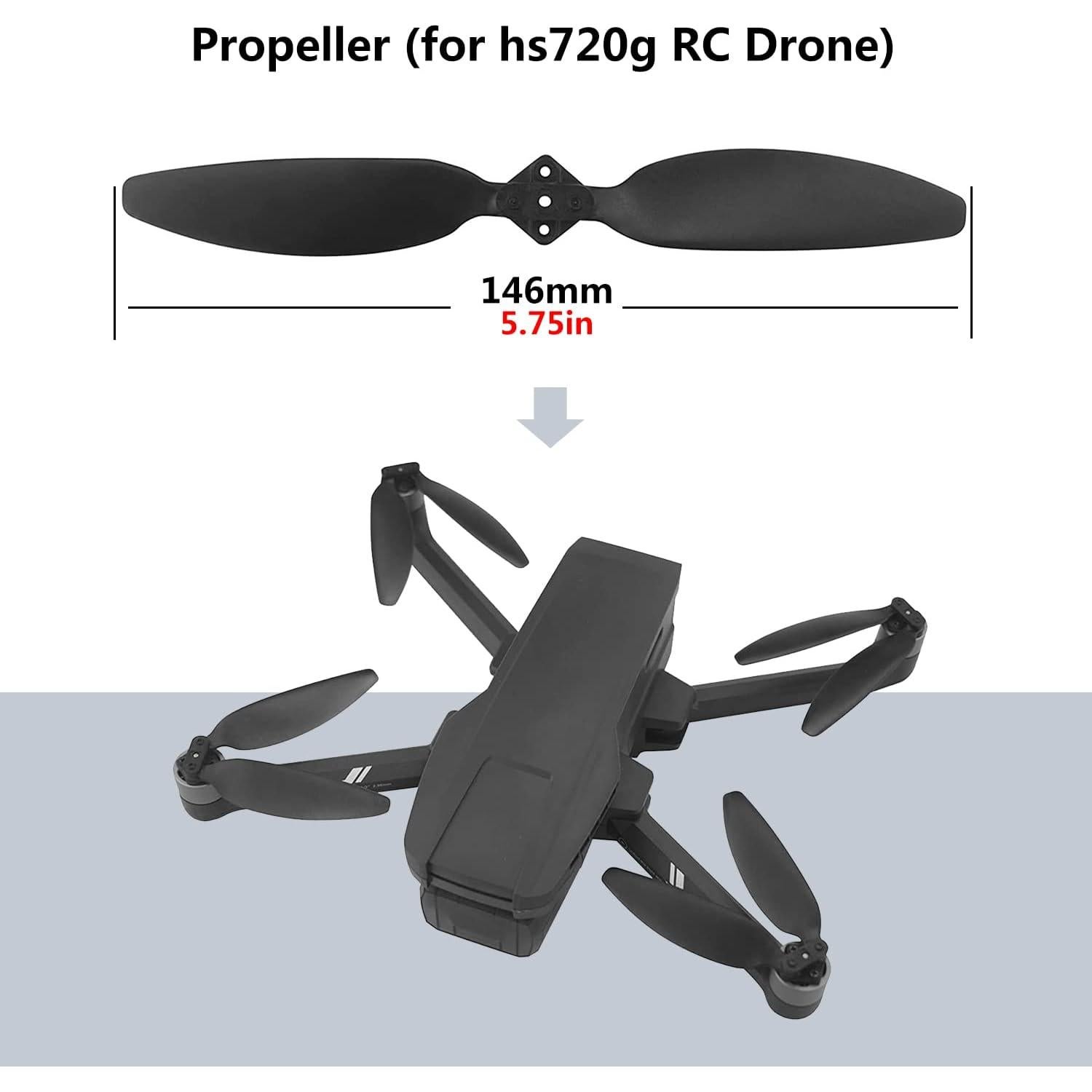 Hélices PUOO para Cuadcóptero HS720G HS720R - 8 Piezas