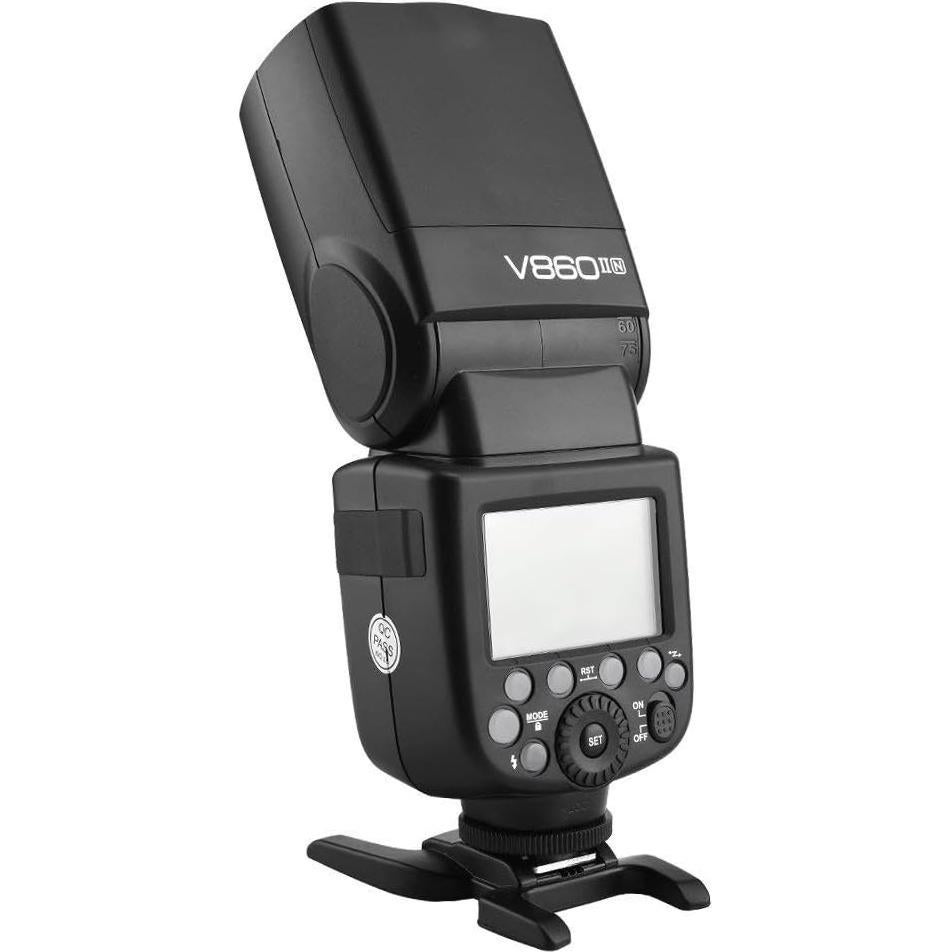 Flash Godox V860II-N i-TTL 2.4G GN60 con Batería y Transmisor