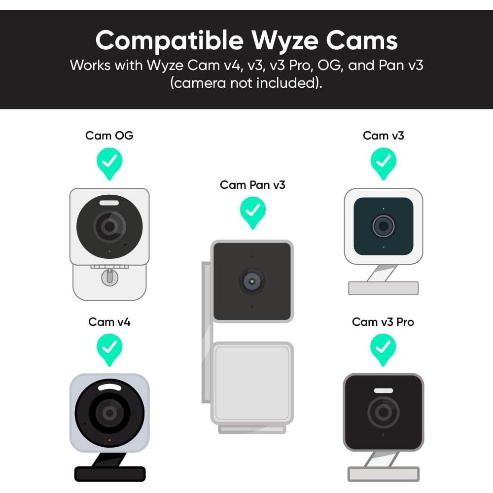 Adaptador Enchufe de Lámpara Wyze V2 para Cam V3/V4/OG/Pan