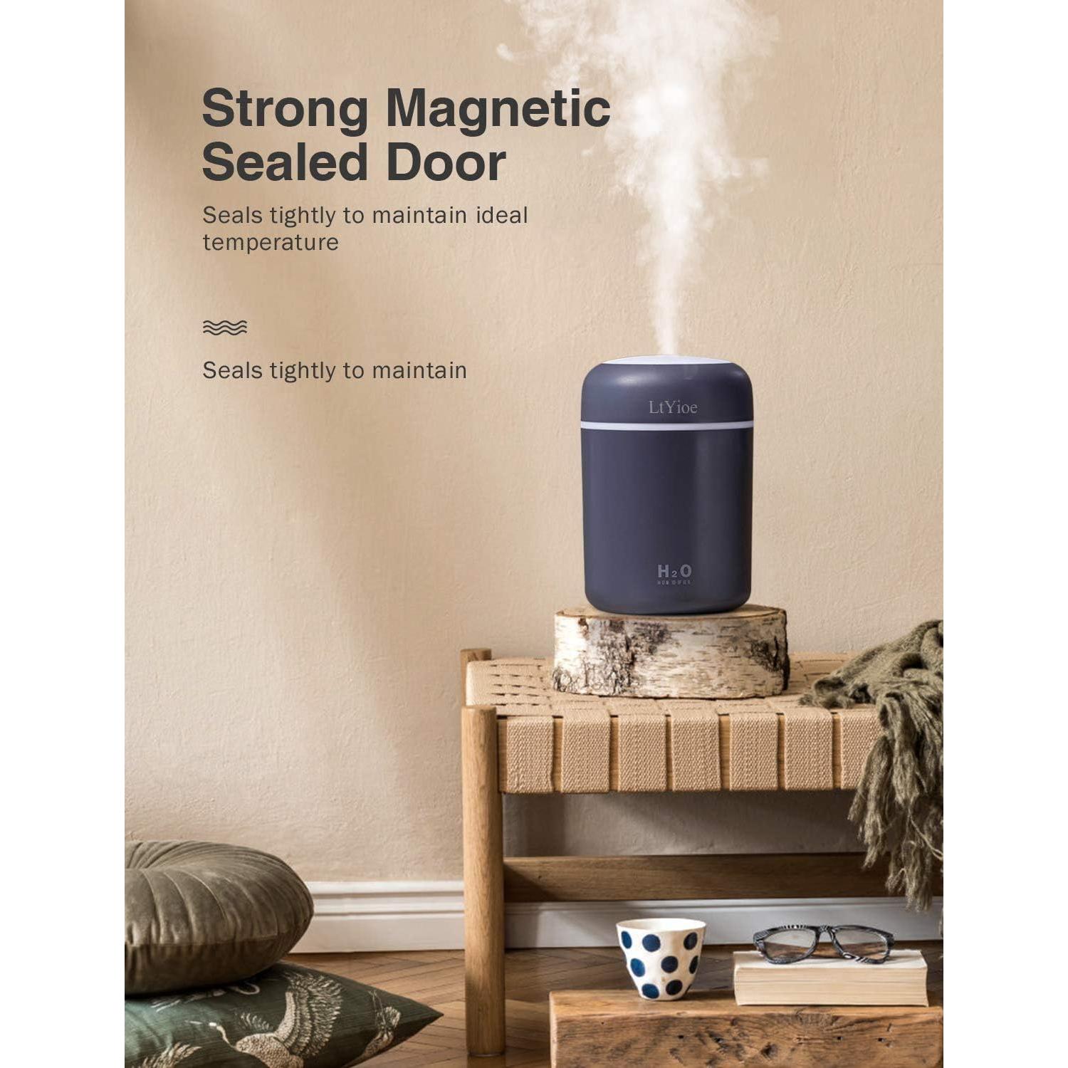 Humidificador Mini LtYioe USB 2 Modos Neblina Luz Nocturna