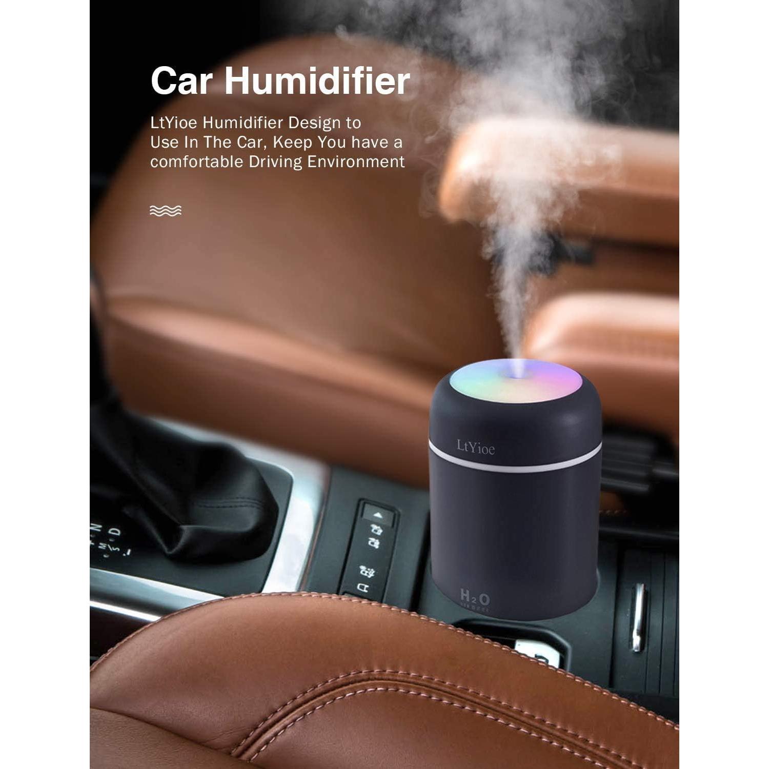 Humidificador Mini LtYioe USB 2 Modos Neblina Luz Nocturna