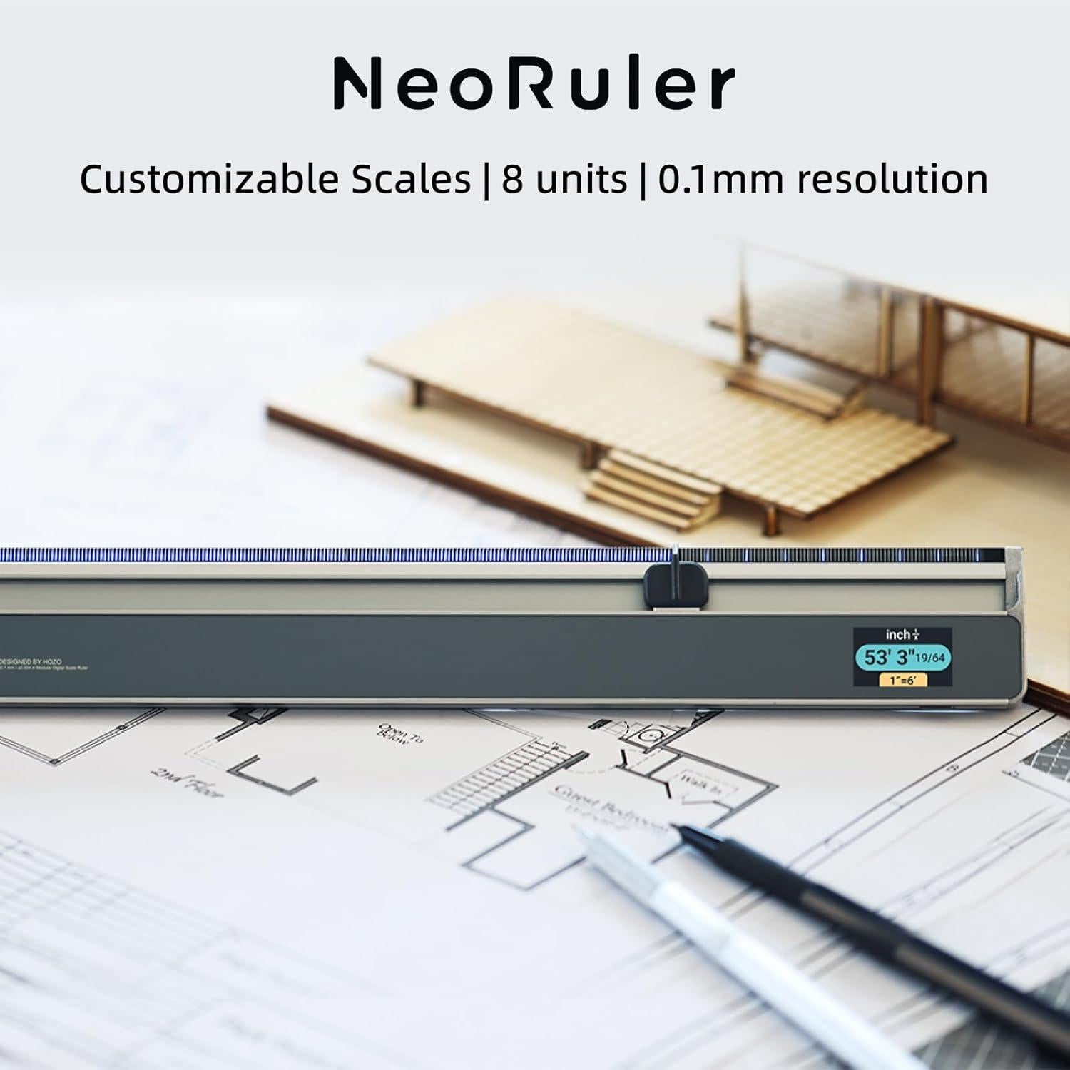 Kit NeoRuler y NeoDrafting - Regla Digital 30,48 cm
