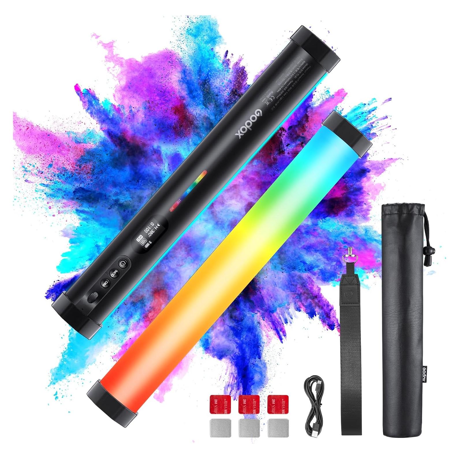 Tubo de Luz RGB Godox TL30 8W 2700-6500K Batería 2900mAh