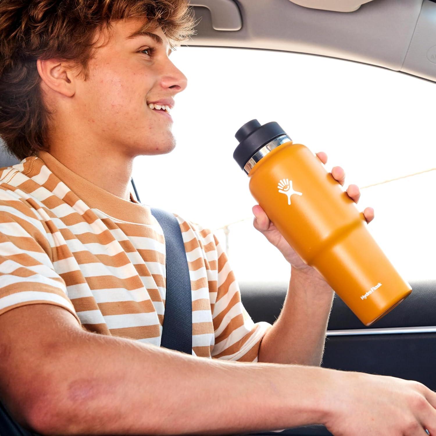 Botella de Agua Hydro Flask 946 ml Tapa Flex Chug Negra