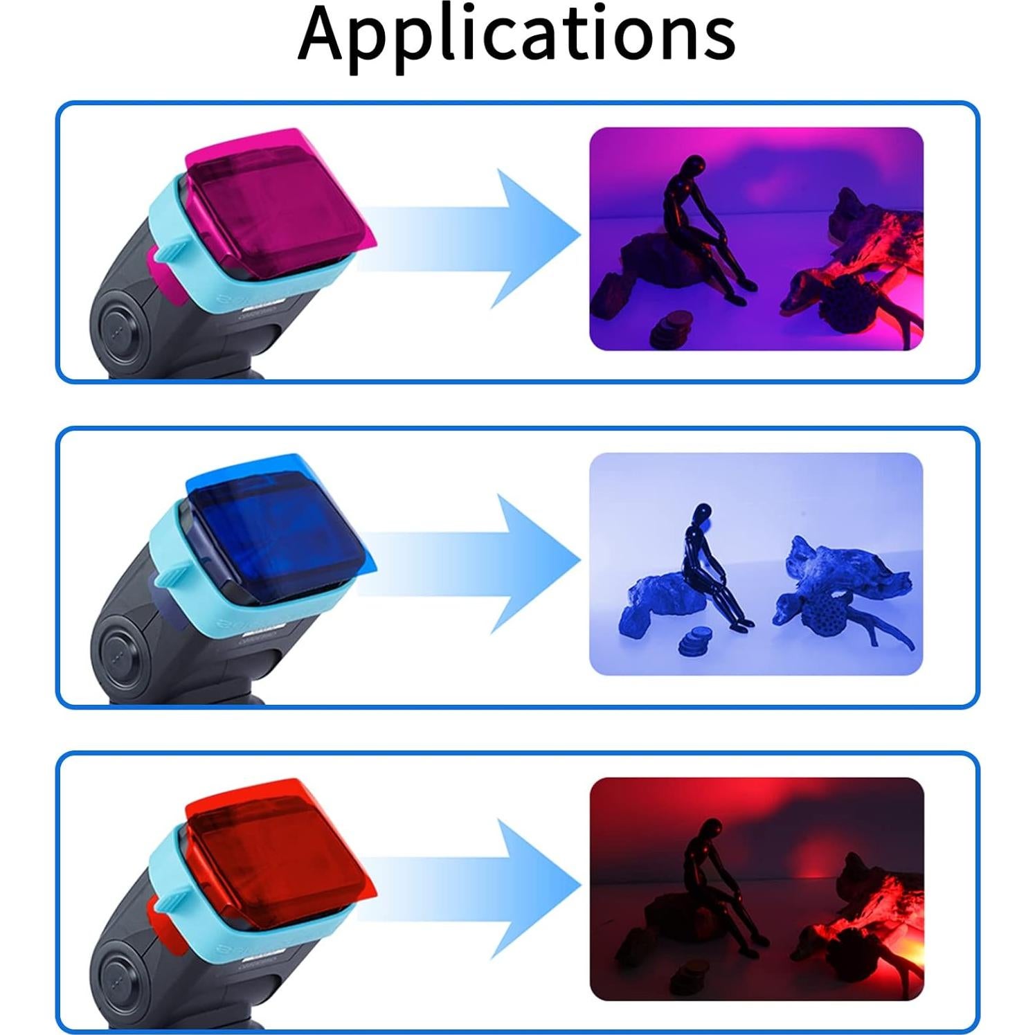 Filtros de Luz Selens SE-CG20 20 Pcs para Flash de Cámara