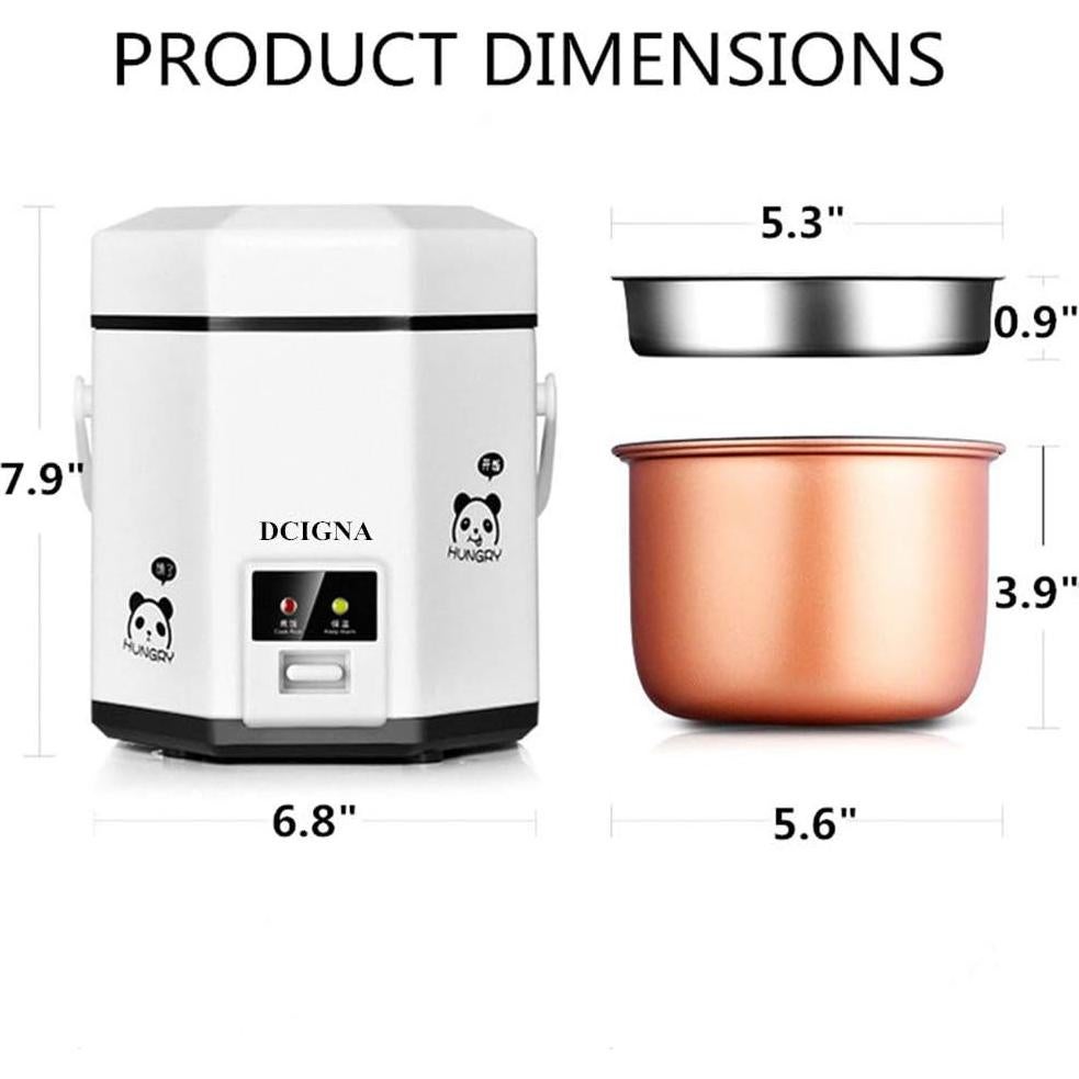 Olla Arrocera Mini DCIGNA 1.2L Eléctrica Antiadherente