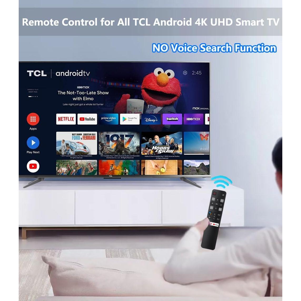 Control Remoto Universal TCL RC802V FNR1 para Android 4K UHD TV