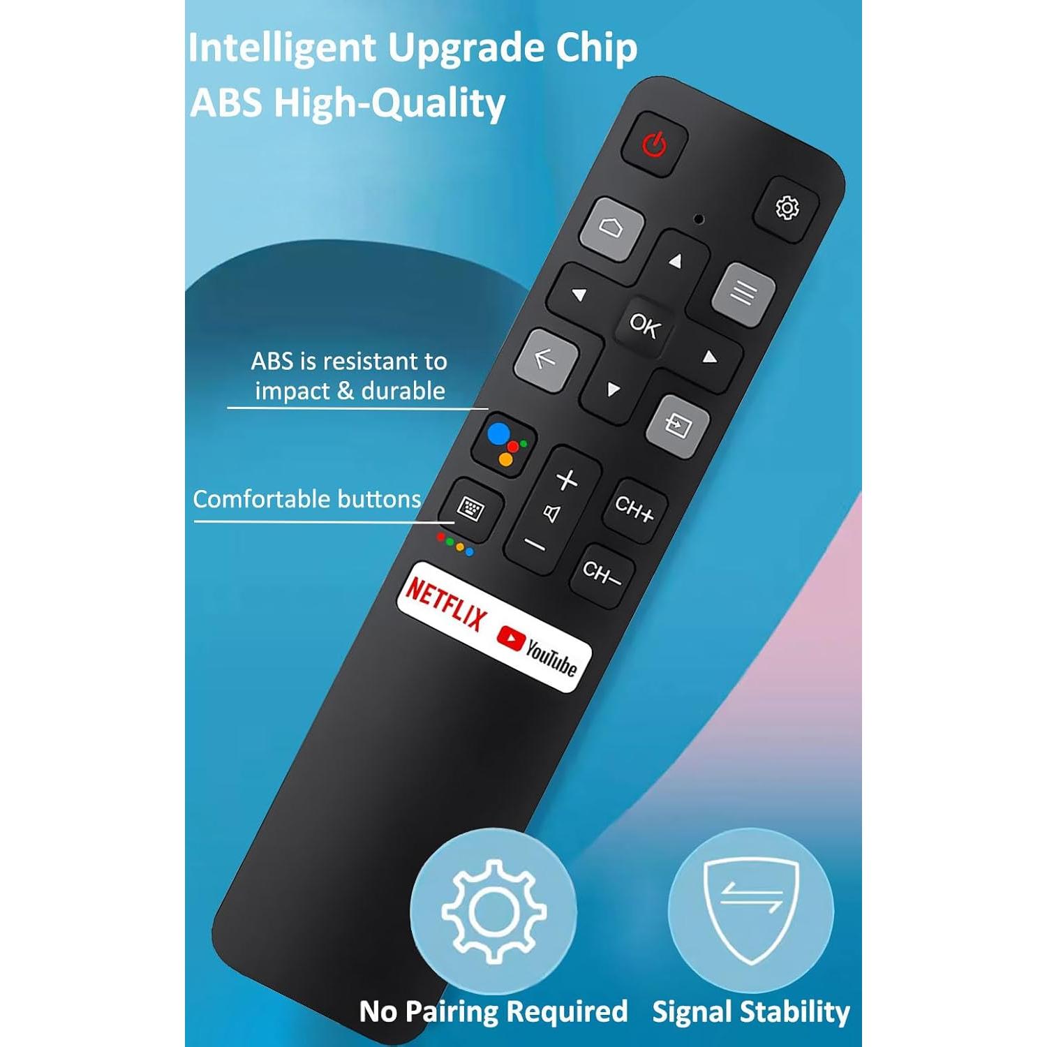 Control Remoto Universal TCL RC802V FNR1 para Android 4K UHD TV