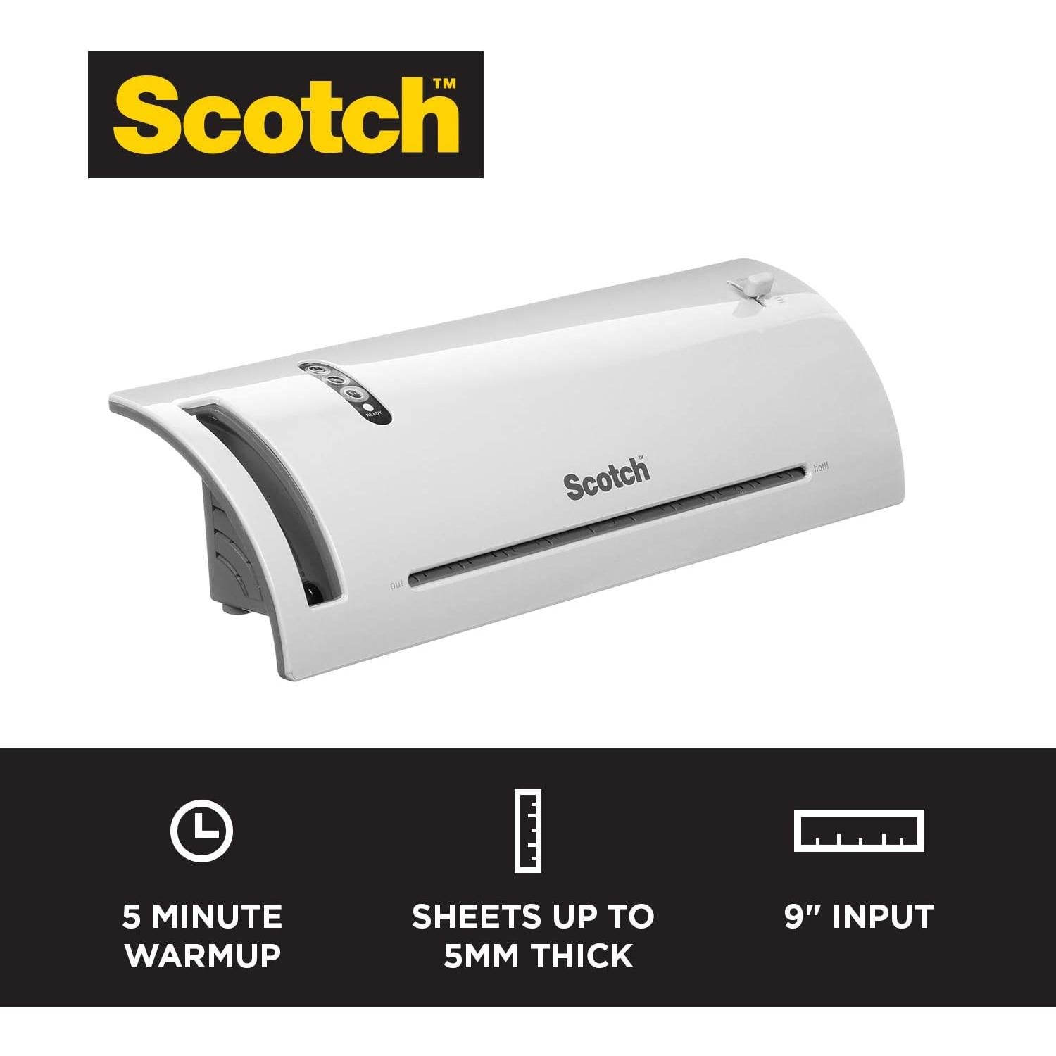 Laminadora Térmica Scotch TL902, 5 Min Calentamiento, 22.86 cm