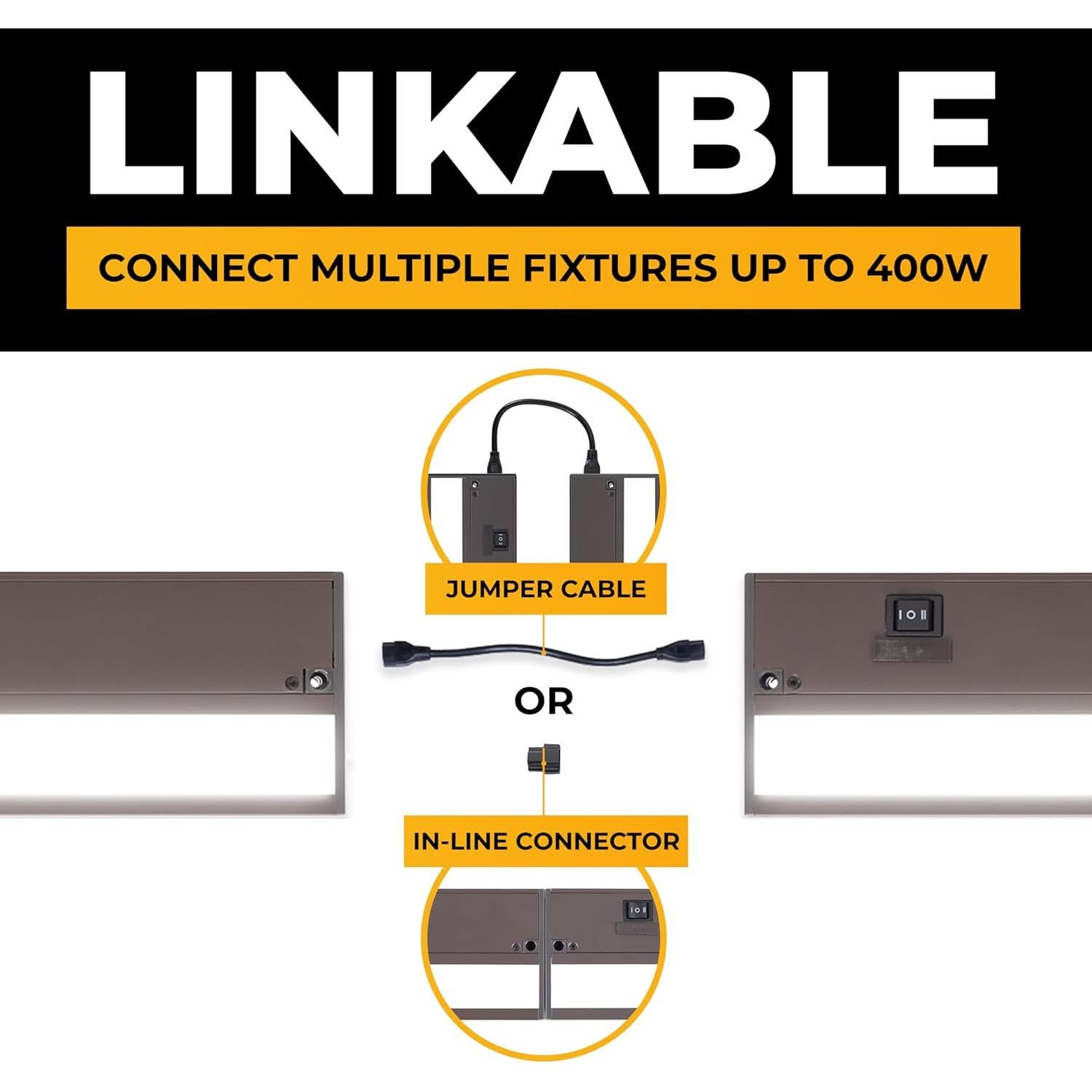 Iluminación LED Bajo Gabinete NSL 23 cm Bronce Regulable