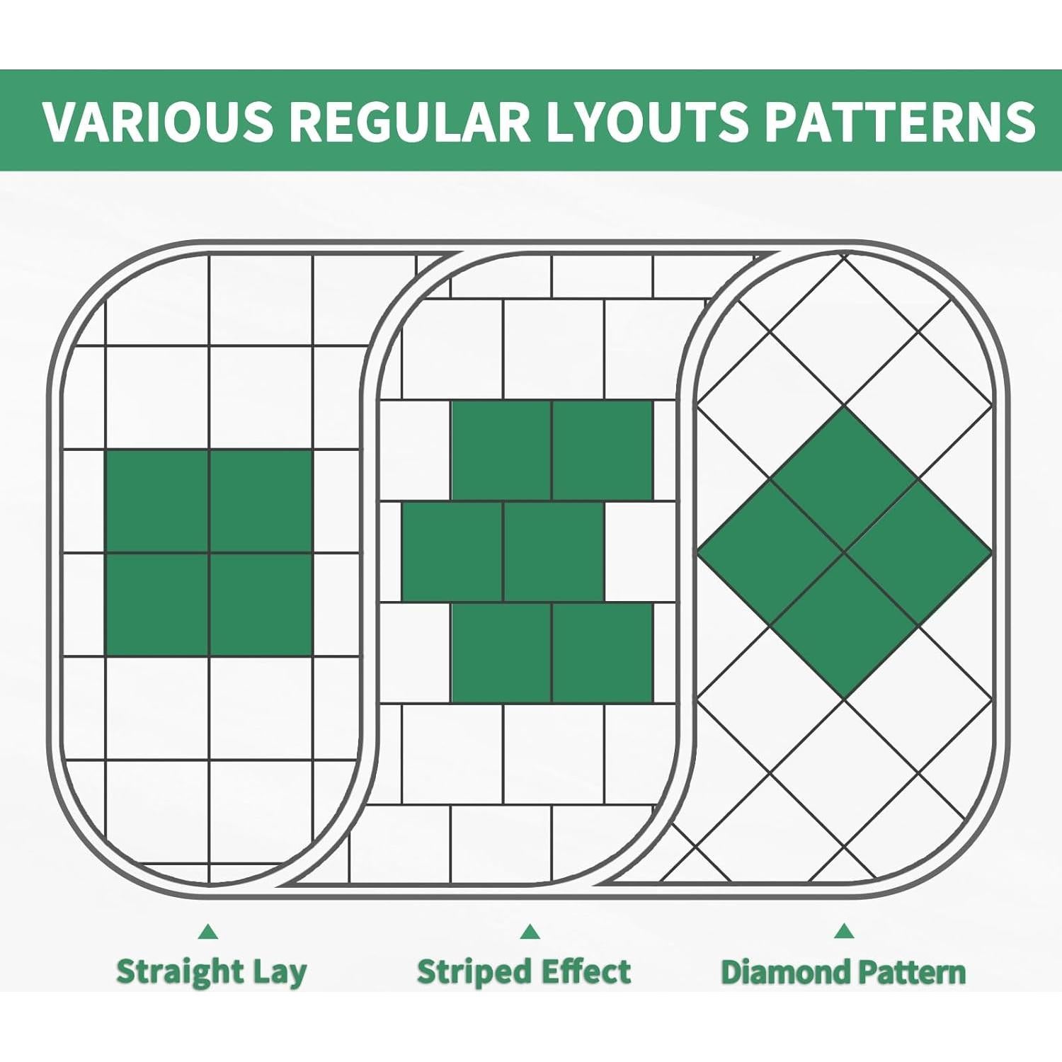 Paquete de 10 baldosas autoadhesivas ZRJT 30.48x30.48 cm mármol blanco