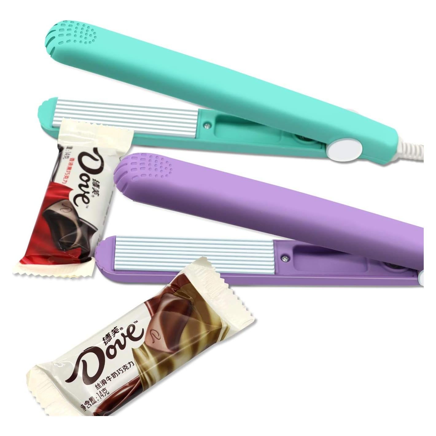 Mini Sello Térmico Eliamo 2 Pack Verde y Morado 280g