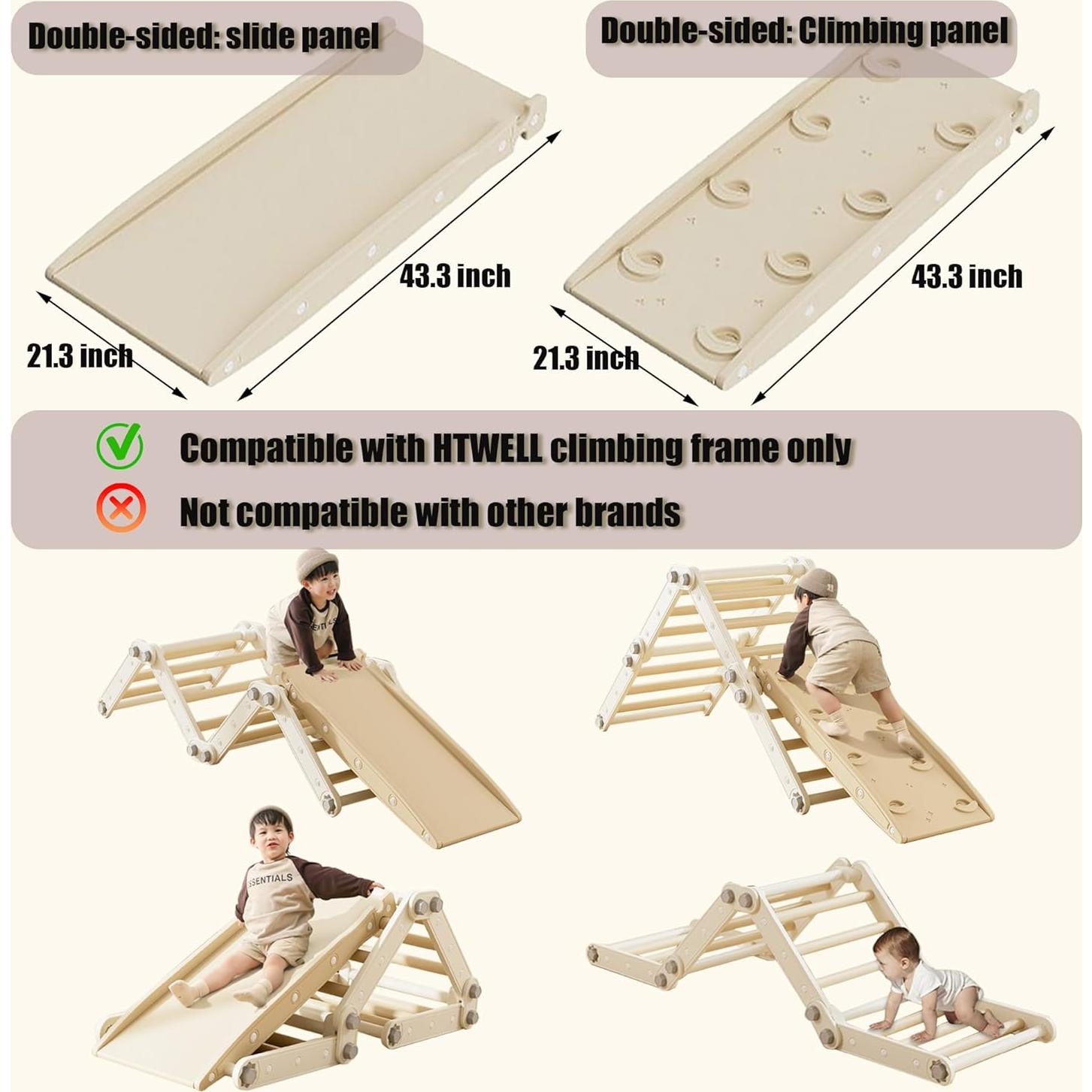 Deslizador Escalador HTWELL para Niños 109.2x53.3cm Gris