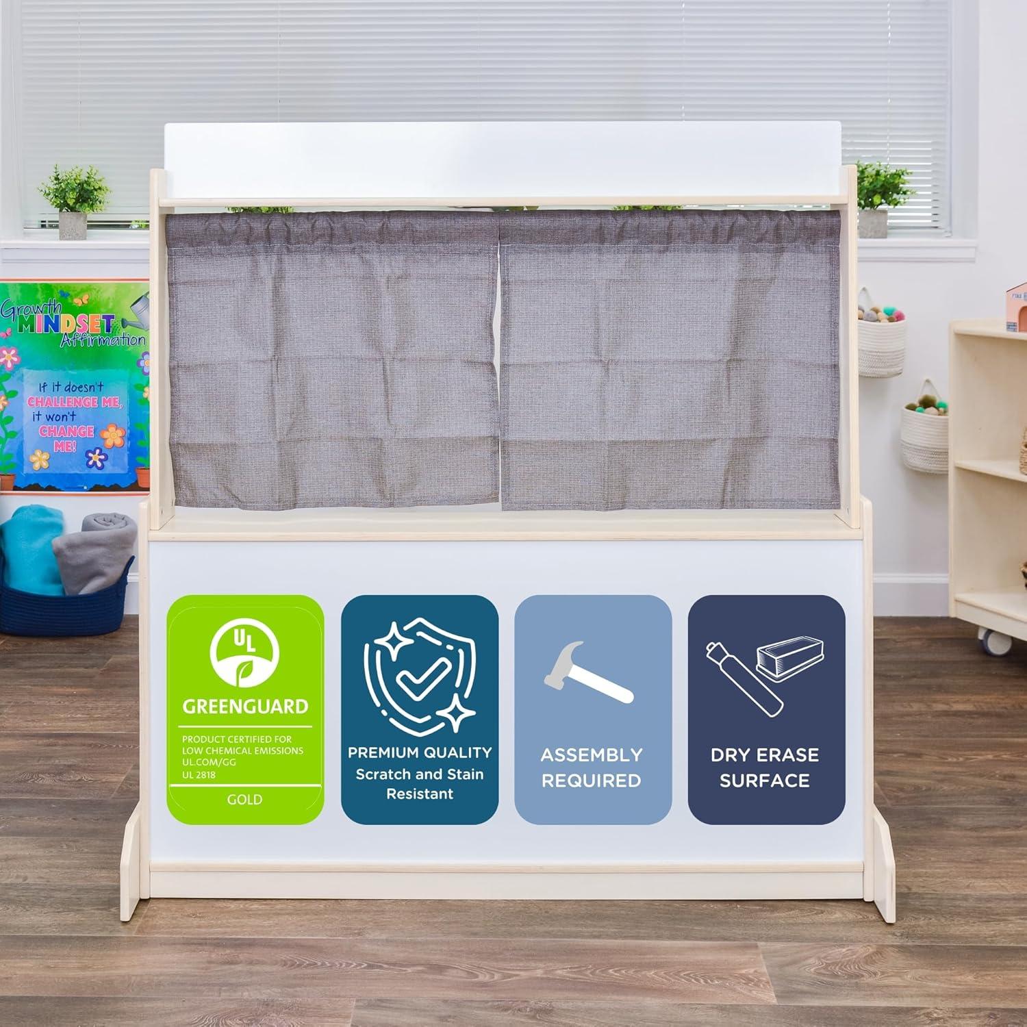 Teatro de Títeres Children's Factory con Pizarra Blanca 124.88 cm