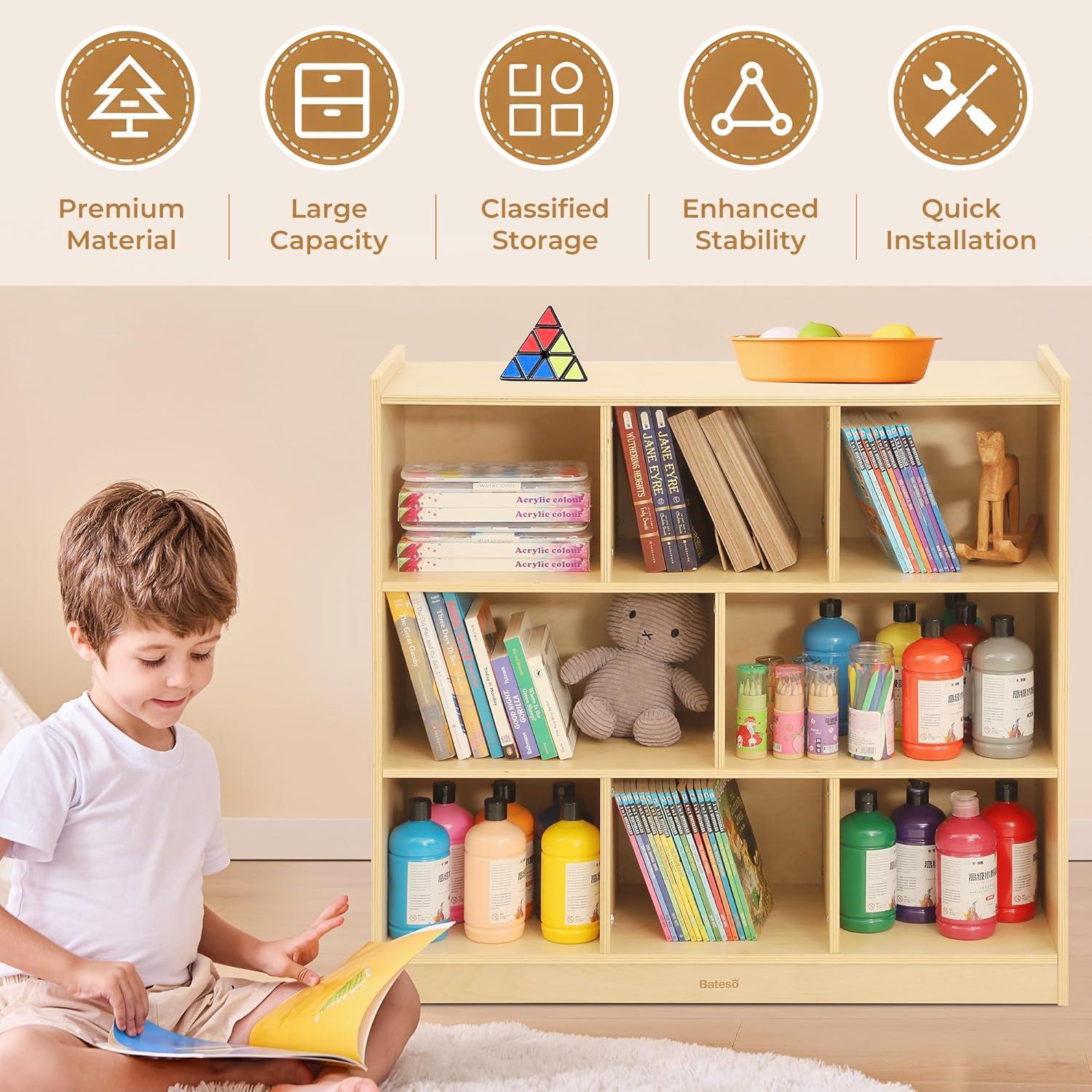 Estantería de Almacenamiento para Niños Bateso 8 Secciones