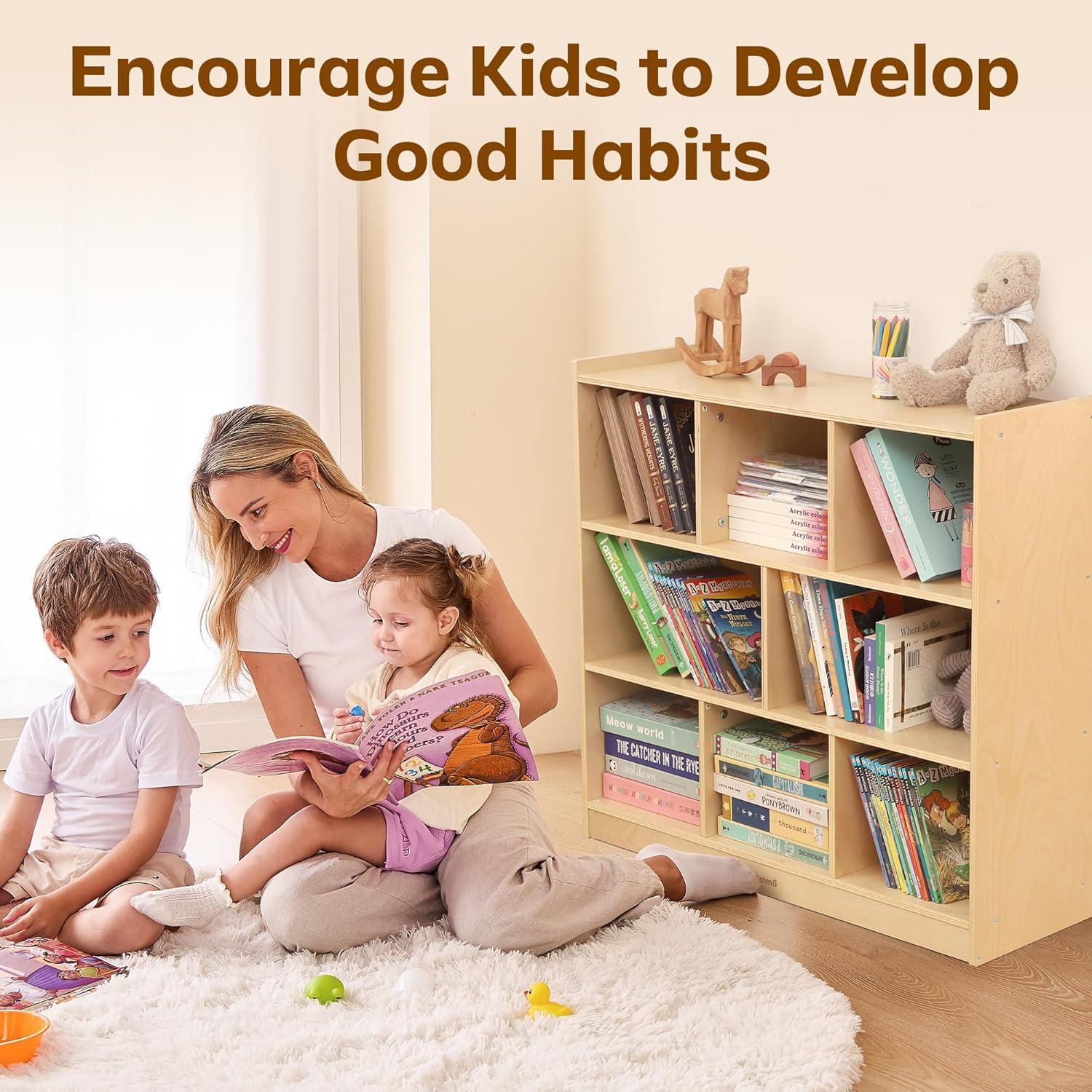 Estantería de Almacenamiento para Niños Bateso 8 Secciones