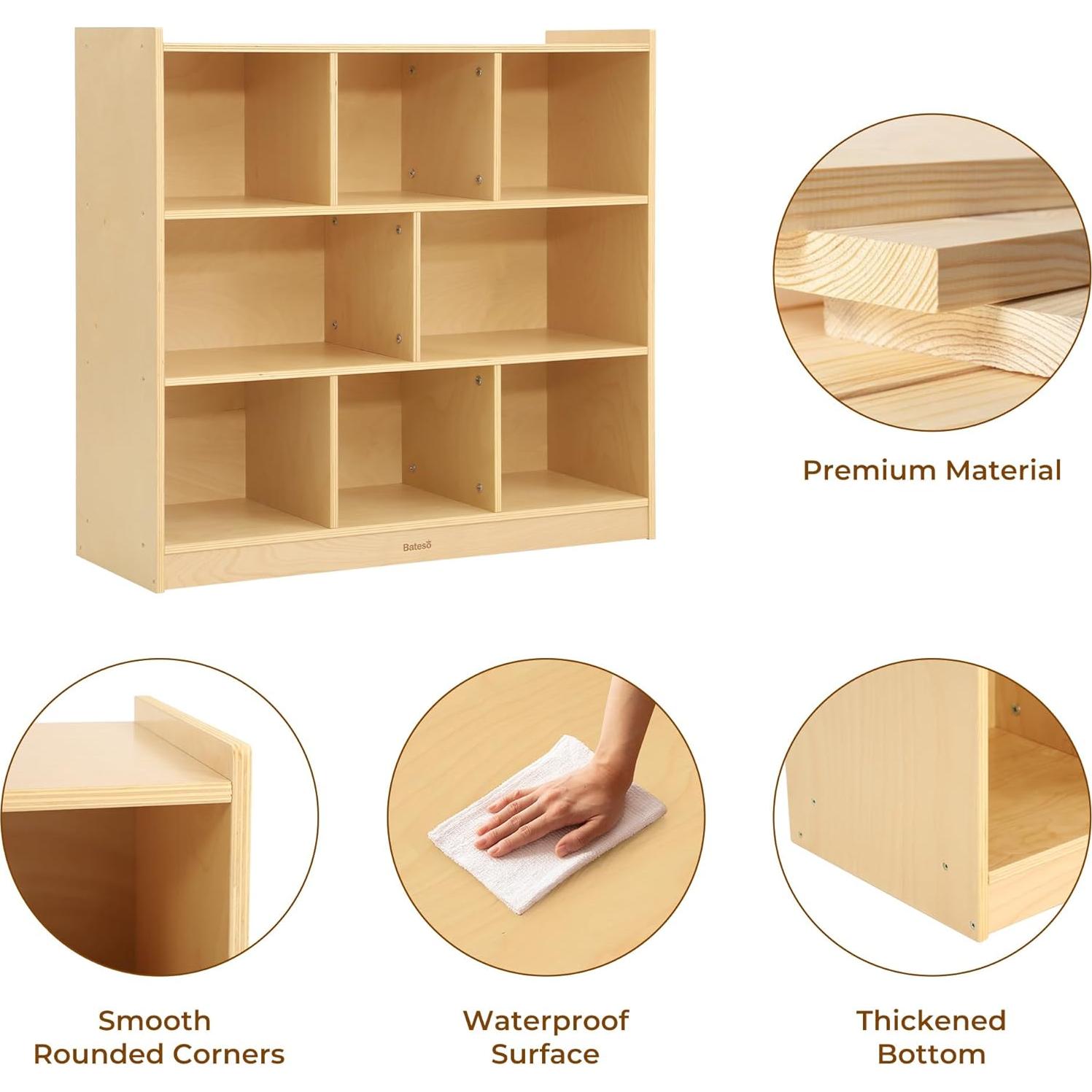 Estantería de Almacenamiento para Niños Bateso 8 Secciones