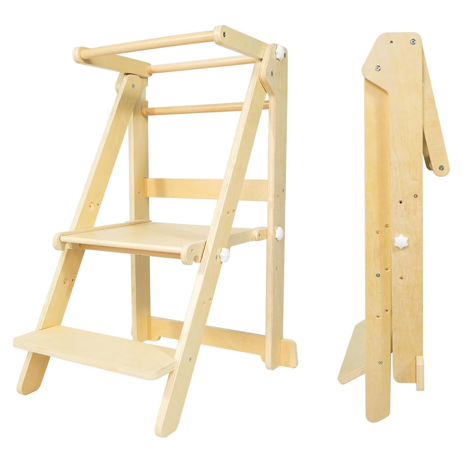 Torre de Aprendizaje Plegable WOOD CITY para Niños 3 Alturas