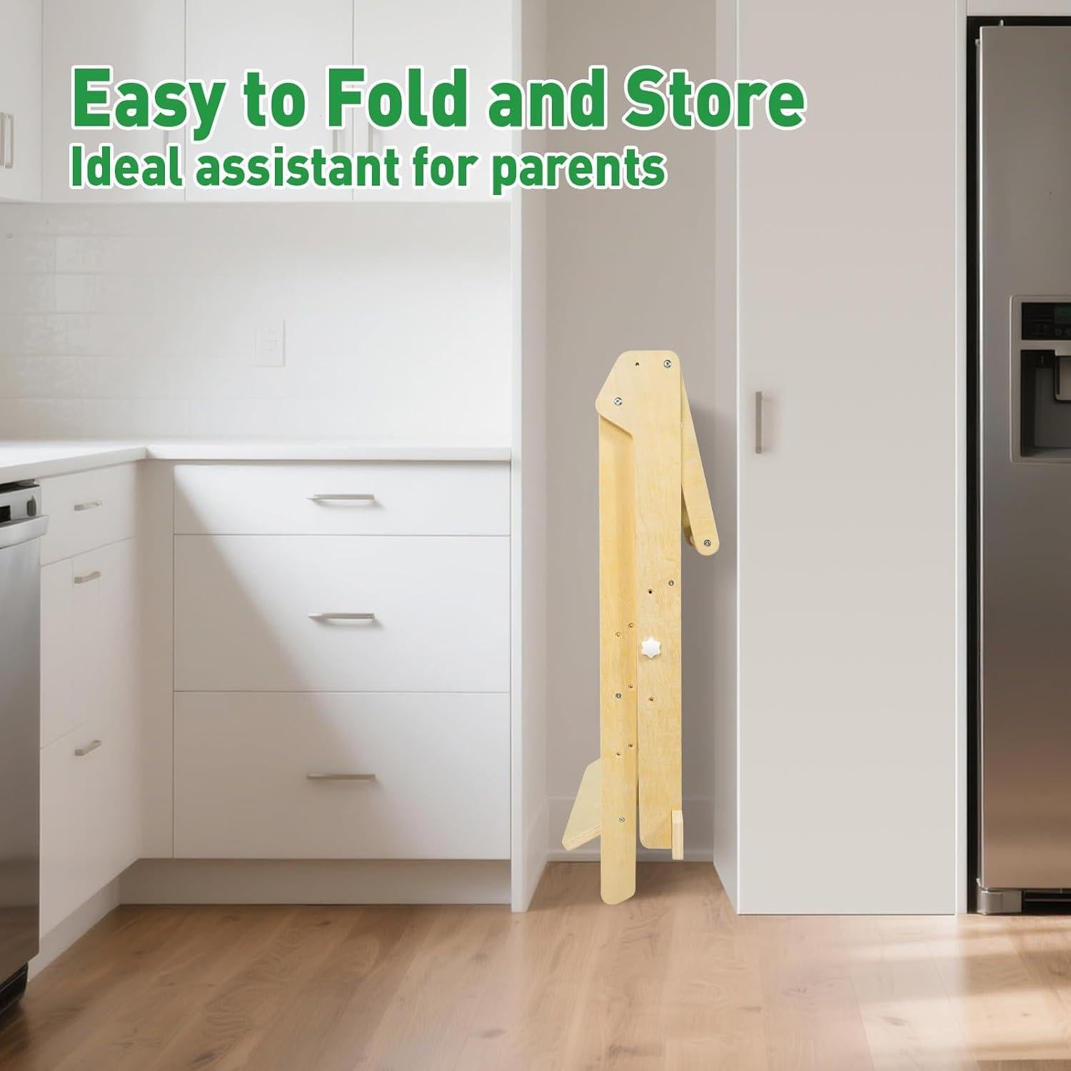 Torre de Aprendizaje Plegable WOOD CITY para Niños 3 Alturas