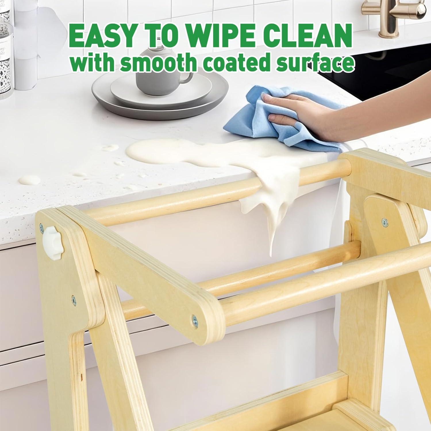 Torre de Aprendizaje Plegable WOOD CITY para Niños 3 Alturas