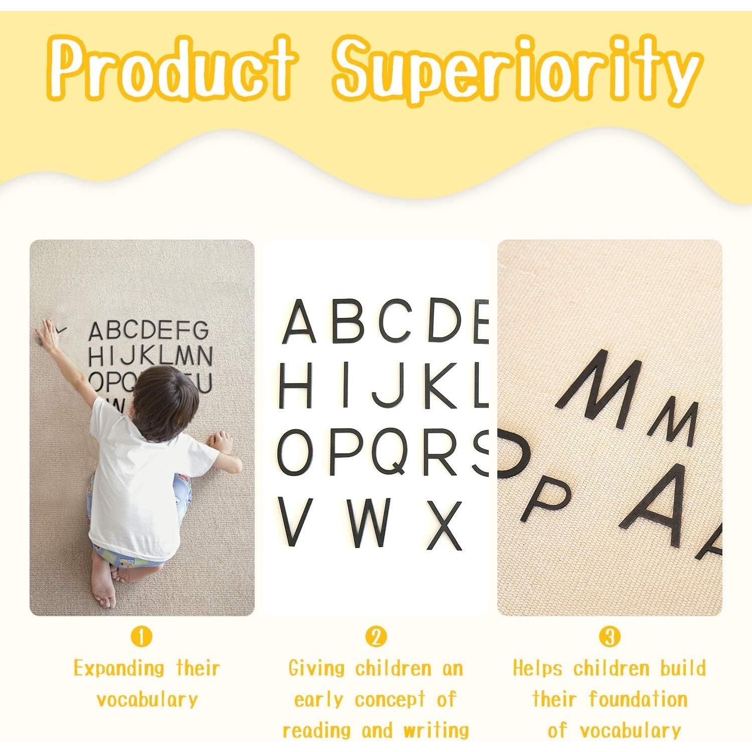 Alfabeto Móvil Montessori Outlet - Mayúsculas en Negro