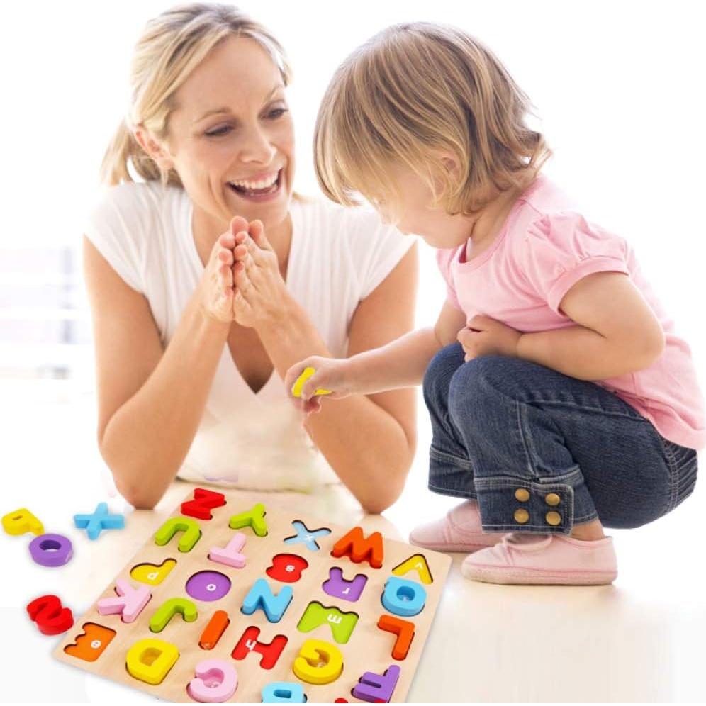 Rompecabezas de Alfabeto de Madera WOOD CITY para Niños