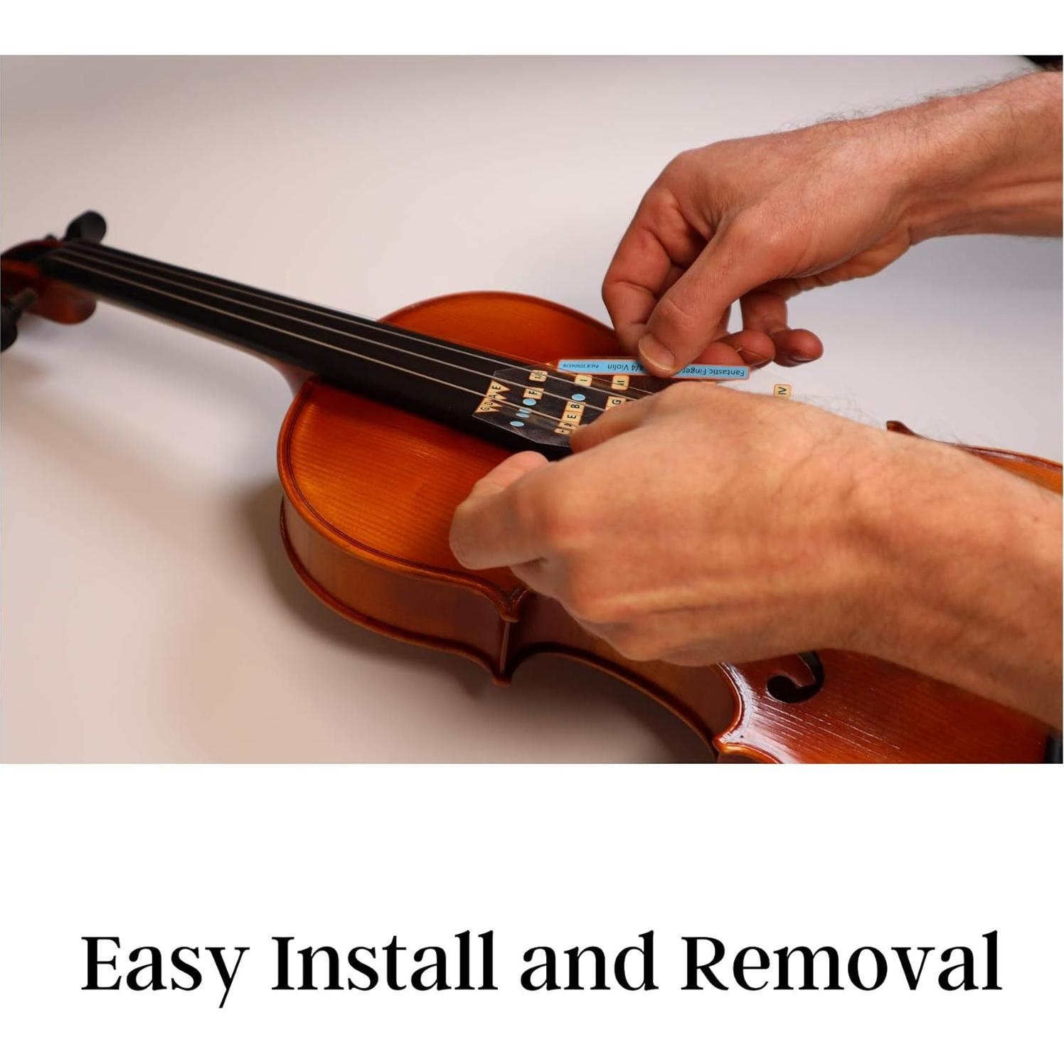 Guía de Dedos para Violín 1/2 Weston - Calcomanías para Notas