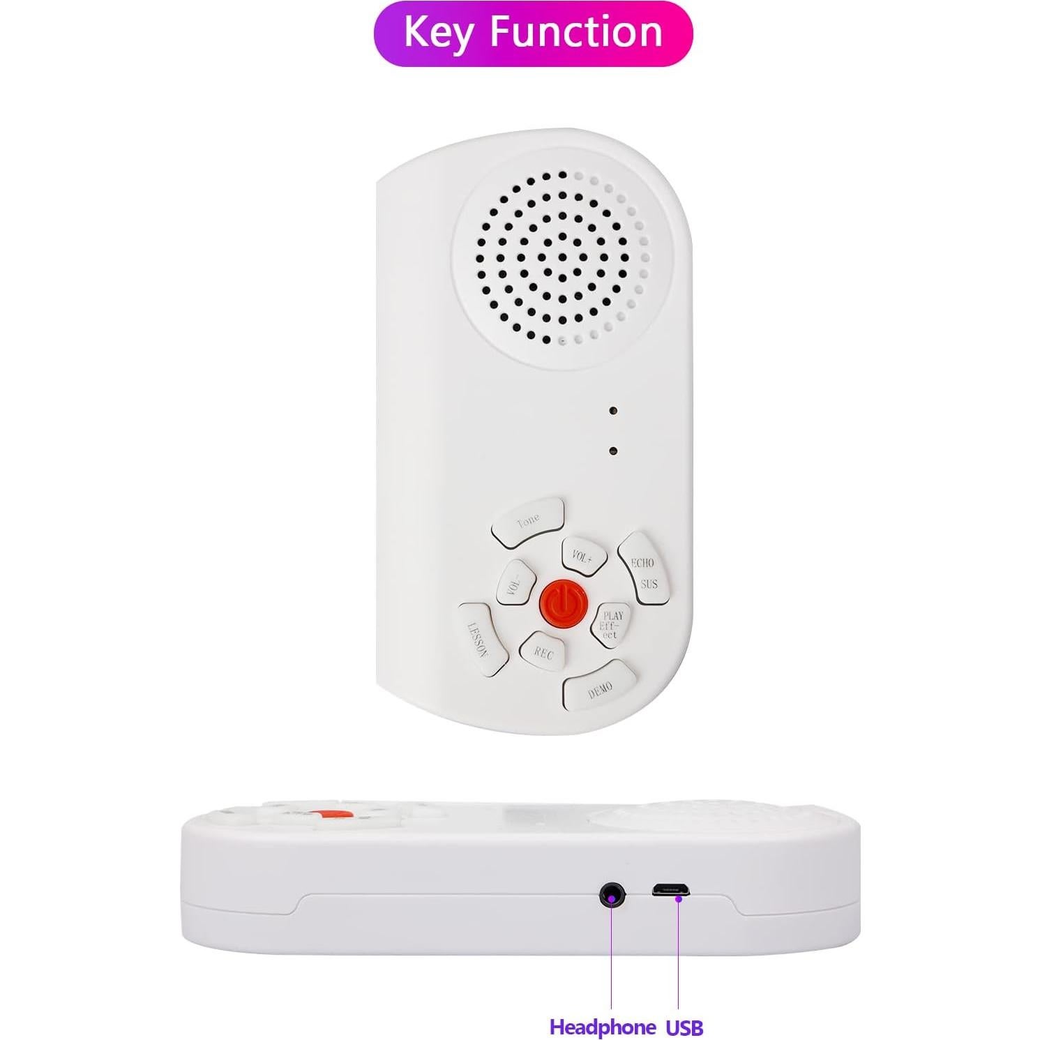 Piano Enrollable Vhffoso 49 Teclas con Bolsa y Batería Recargable