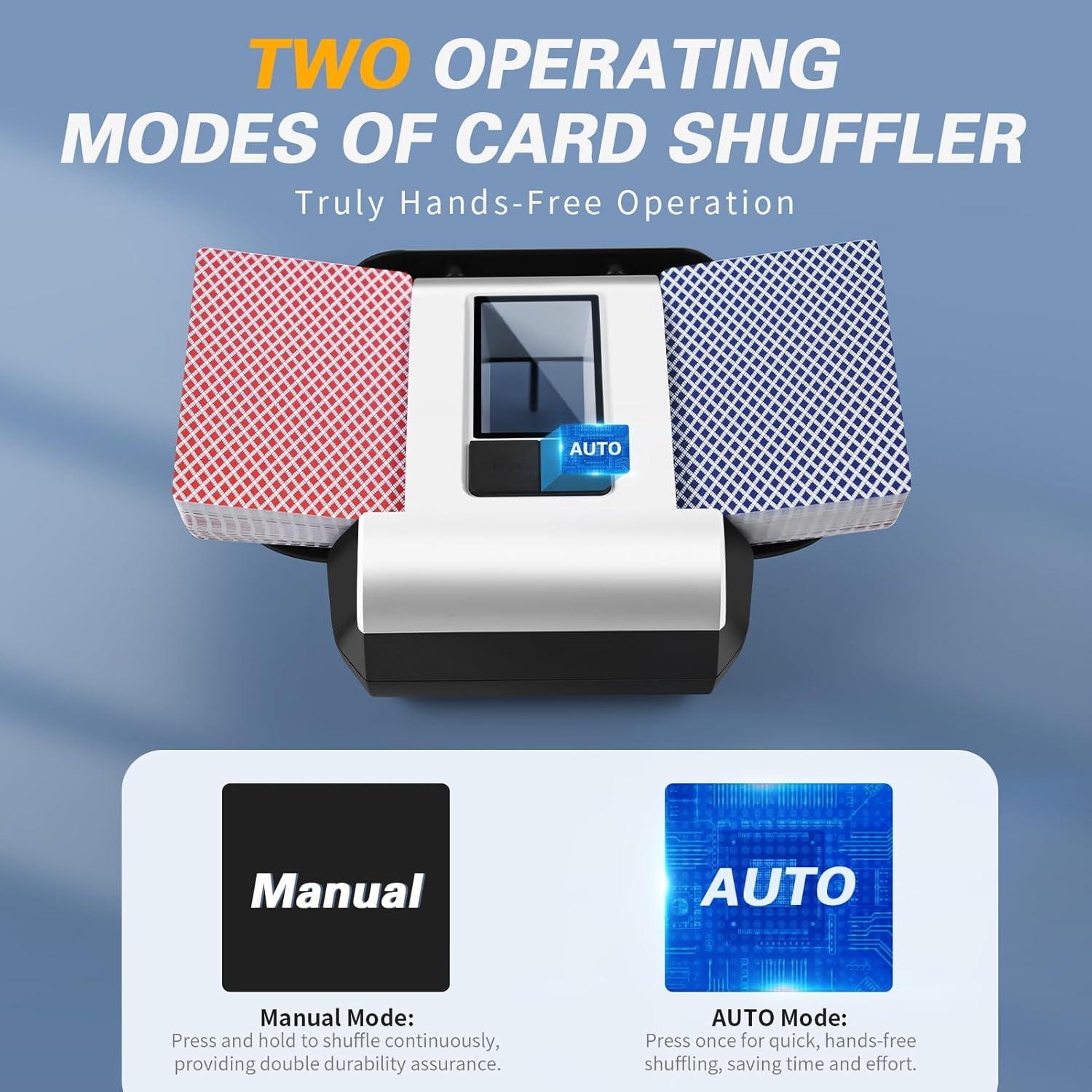 Barajador de Cartas Automático YOOUT 1-2 Barajas Recargable 2000mAh