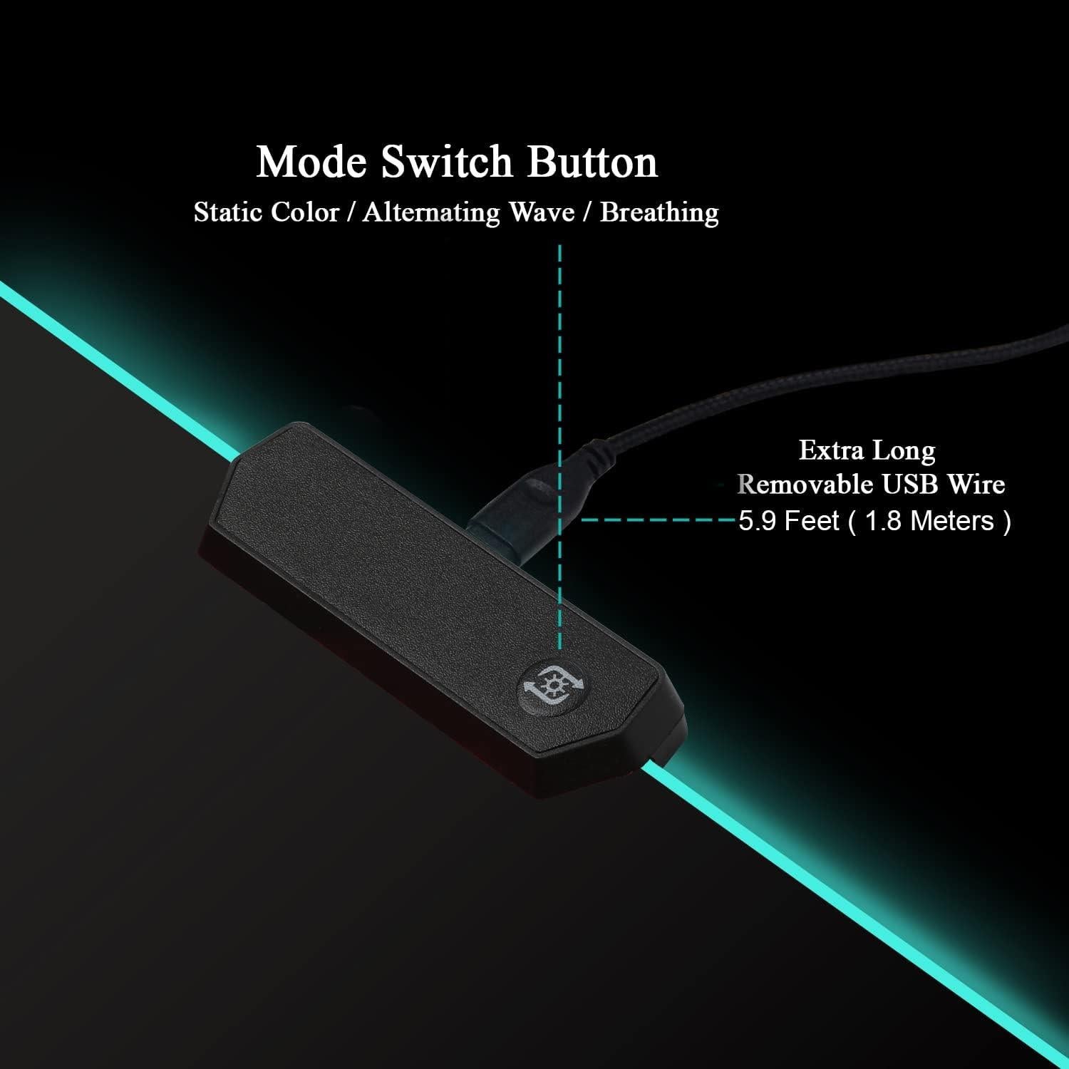 Alfombrilla de Ratón RGB Meffort Inc 60x35cm Negra LED