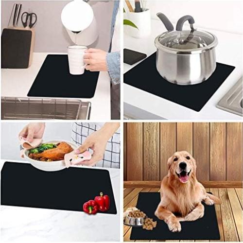 Alfombrilla de Hornear de Silicona Wellhouse 70.1x49.8cm Negra