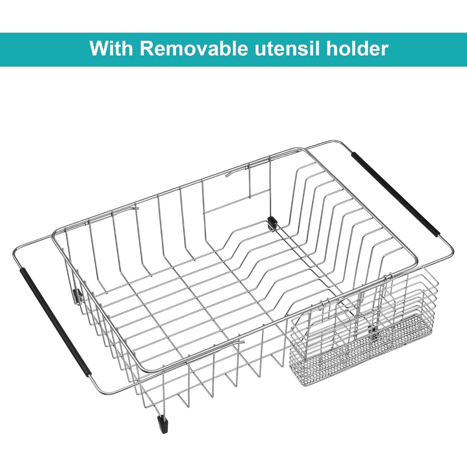 Estante Secar Platos iPEGTOP Acero Inoxidable Expandible 40-56cm